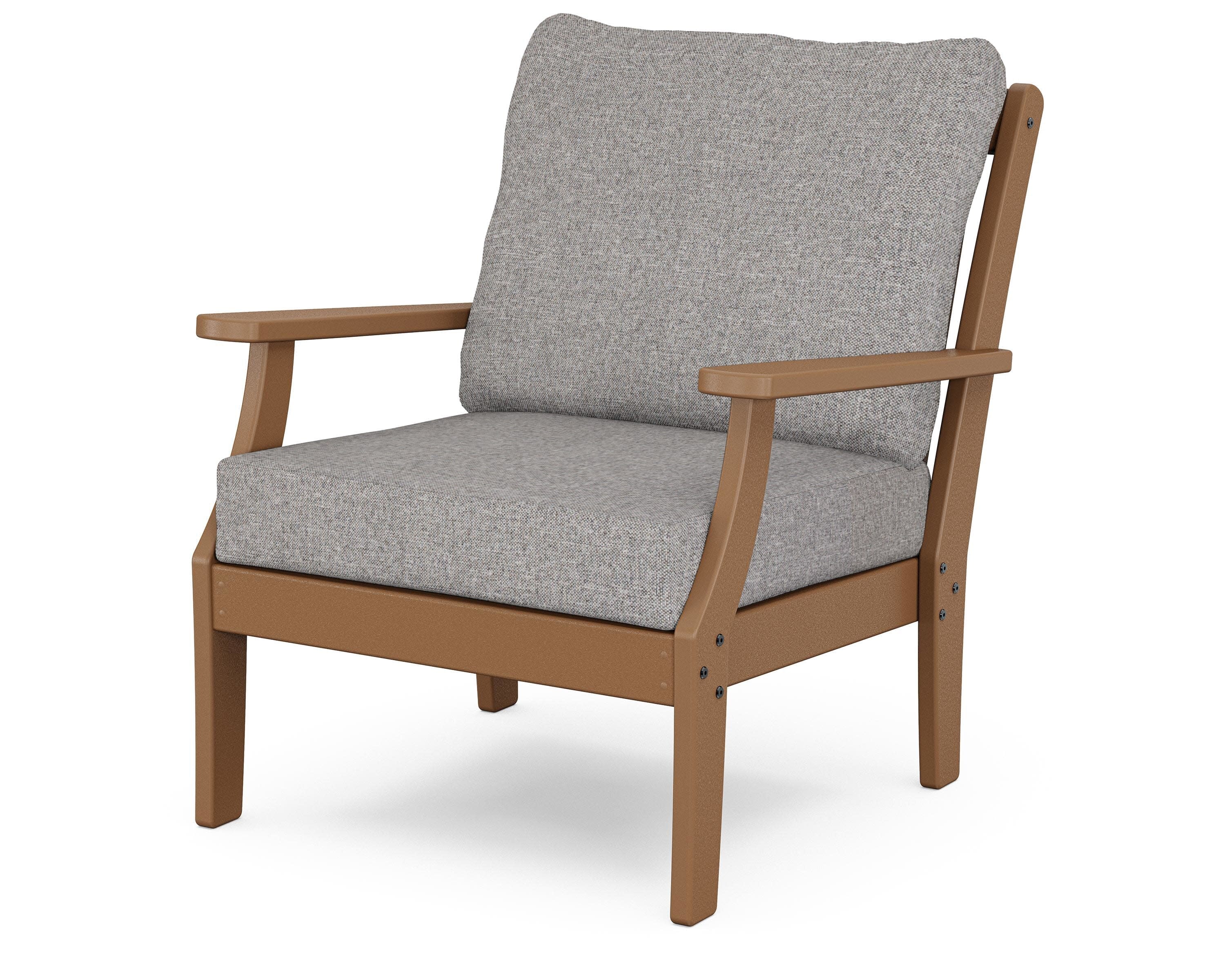 Yacht Club Deep Seating Chair in Tree House / Grey Mist