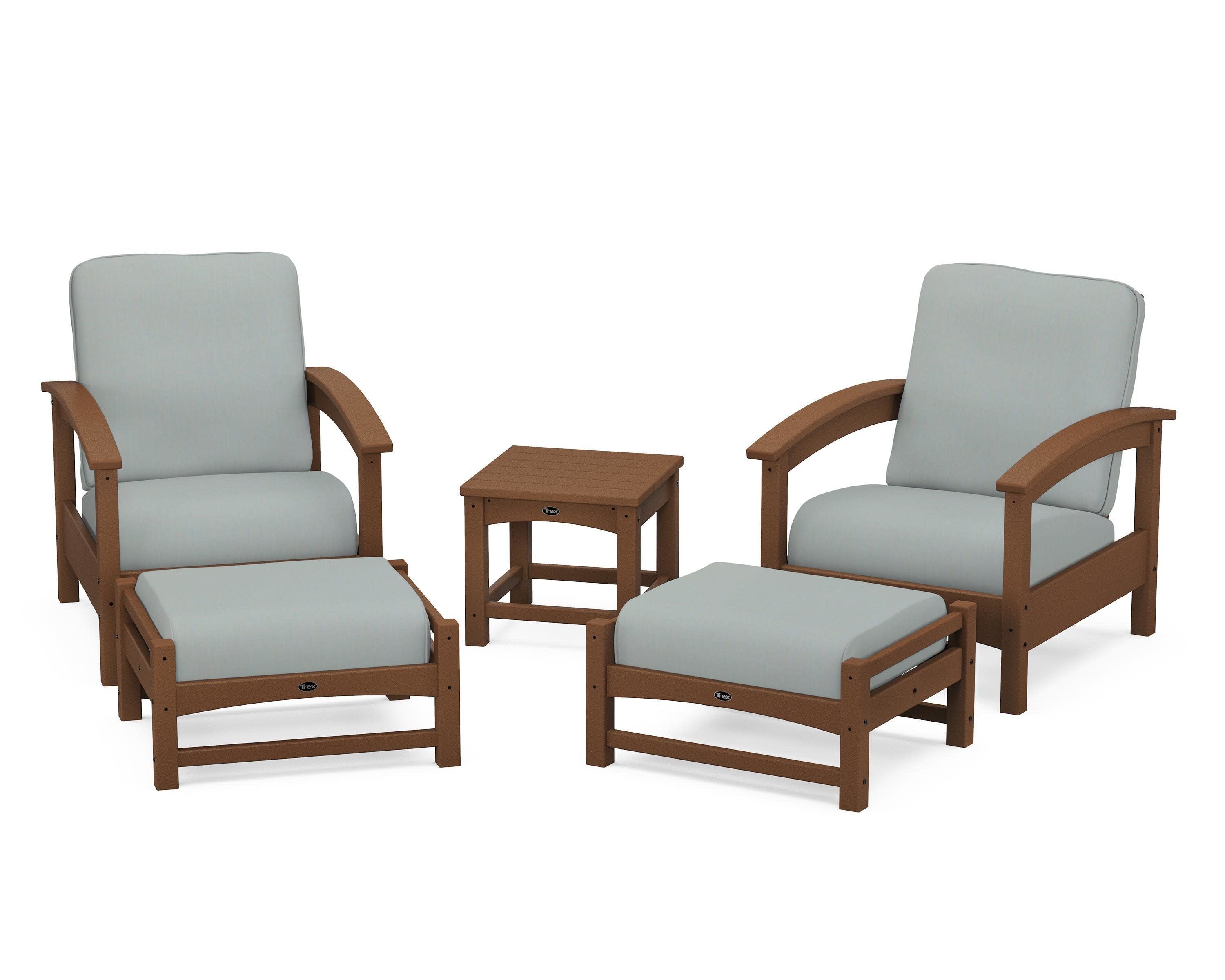 Rockport 5-Piece Deep Seating Set in Tree House / Spa