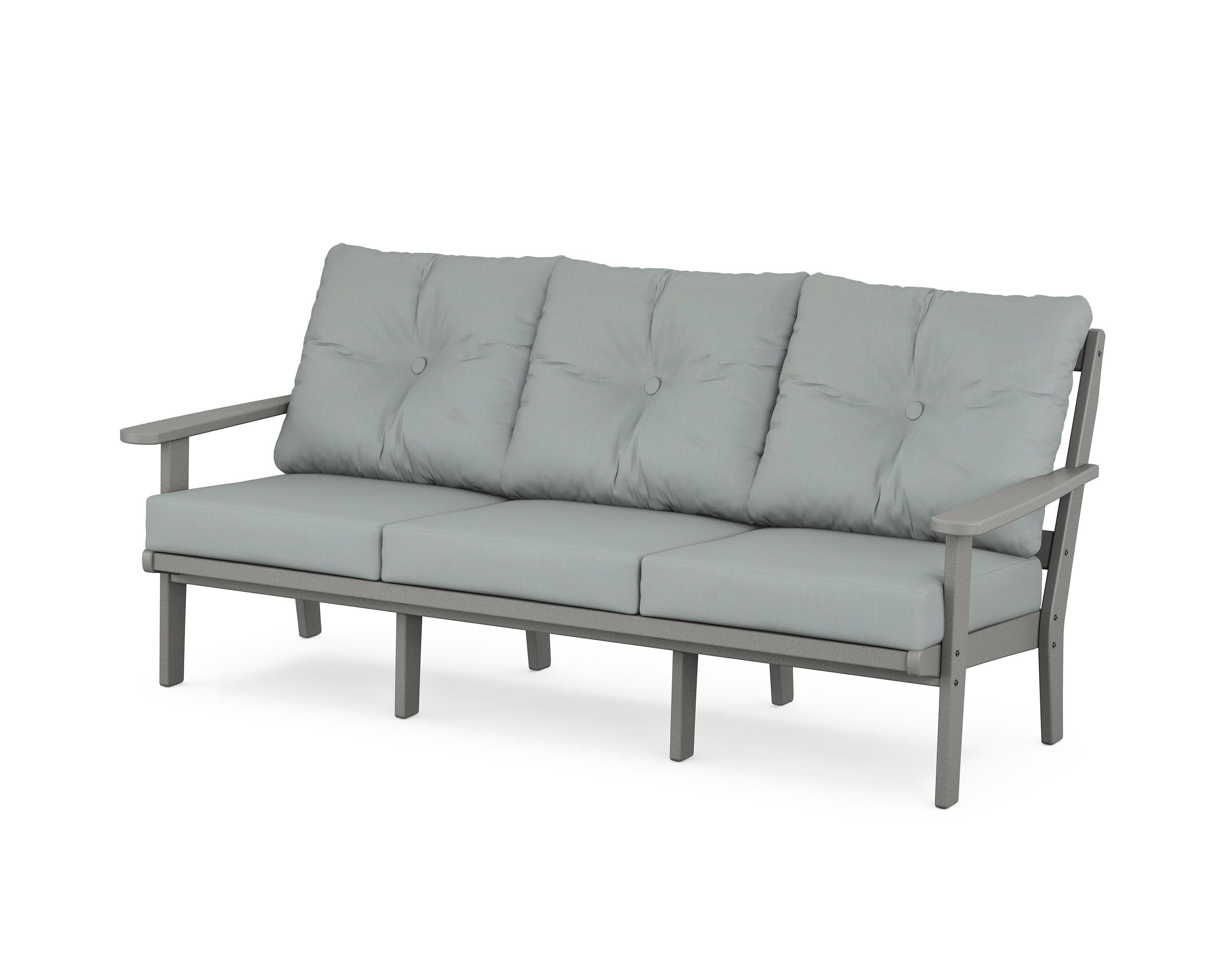 Cape Cod Deep Seating Sofa in Stepping Stone / Spa