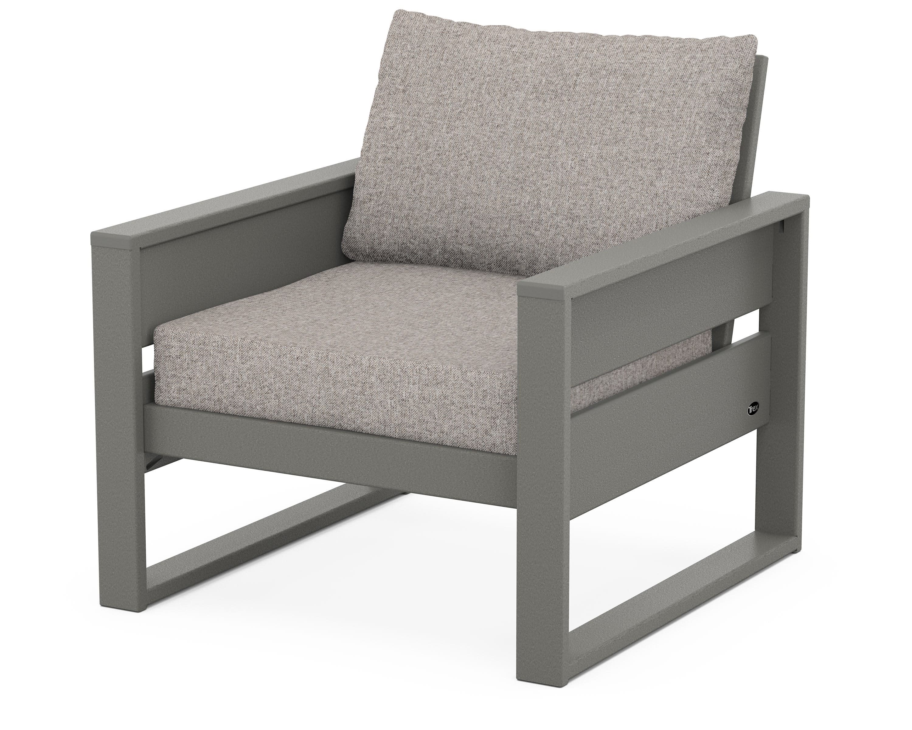 Eastport Club Chair in Stepping Stone / Weathered Tweed