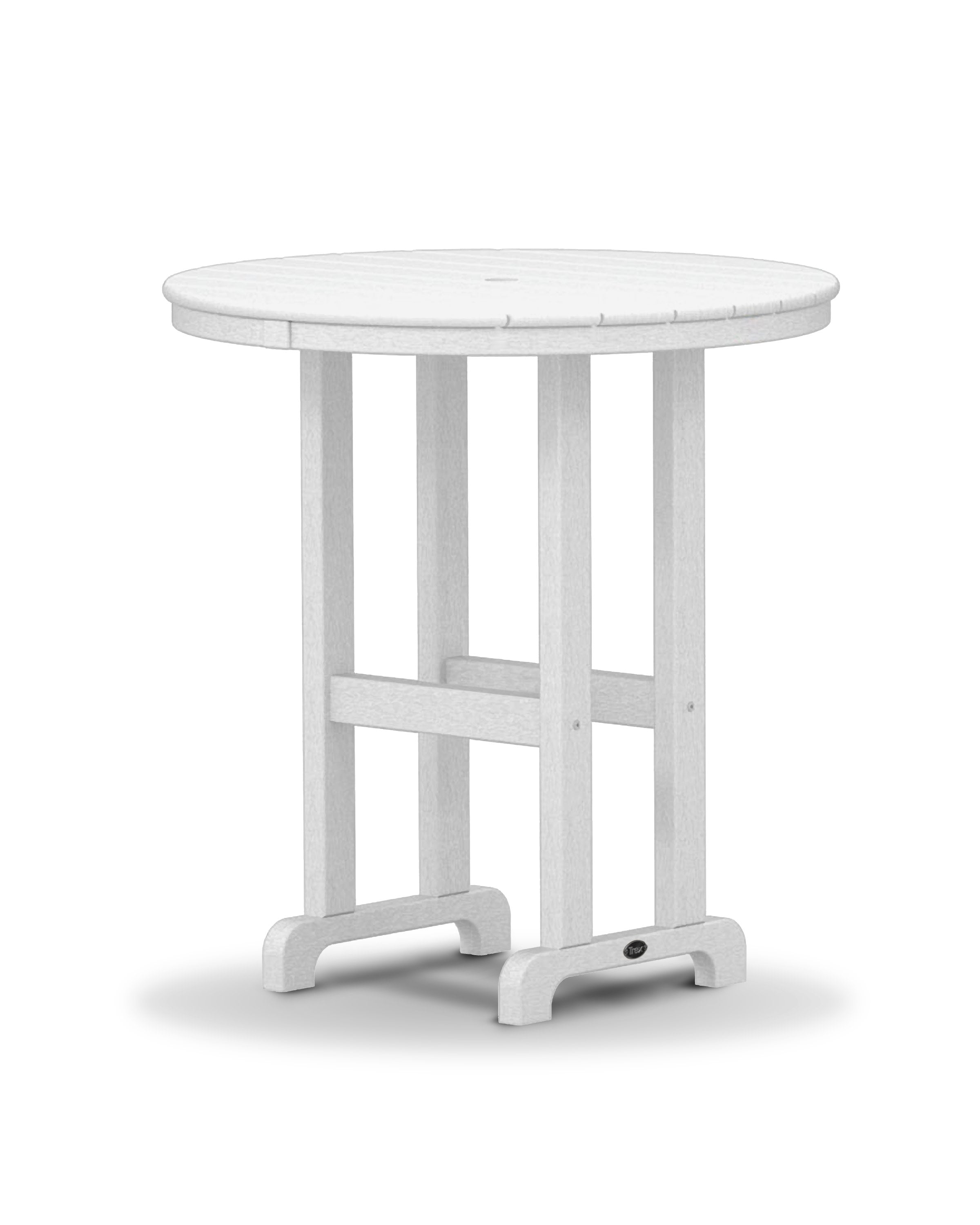 Monterey Bay Round 36" Counter Table in Classic White