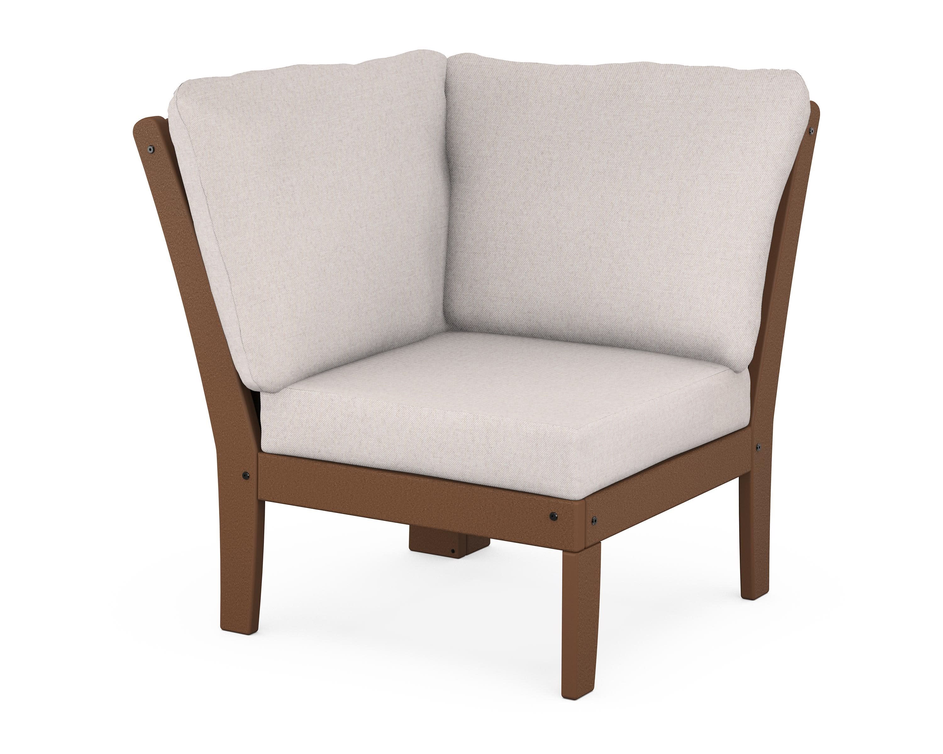 Yacht Club Modular Corner Chair in Tree House / Dune Burlap