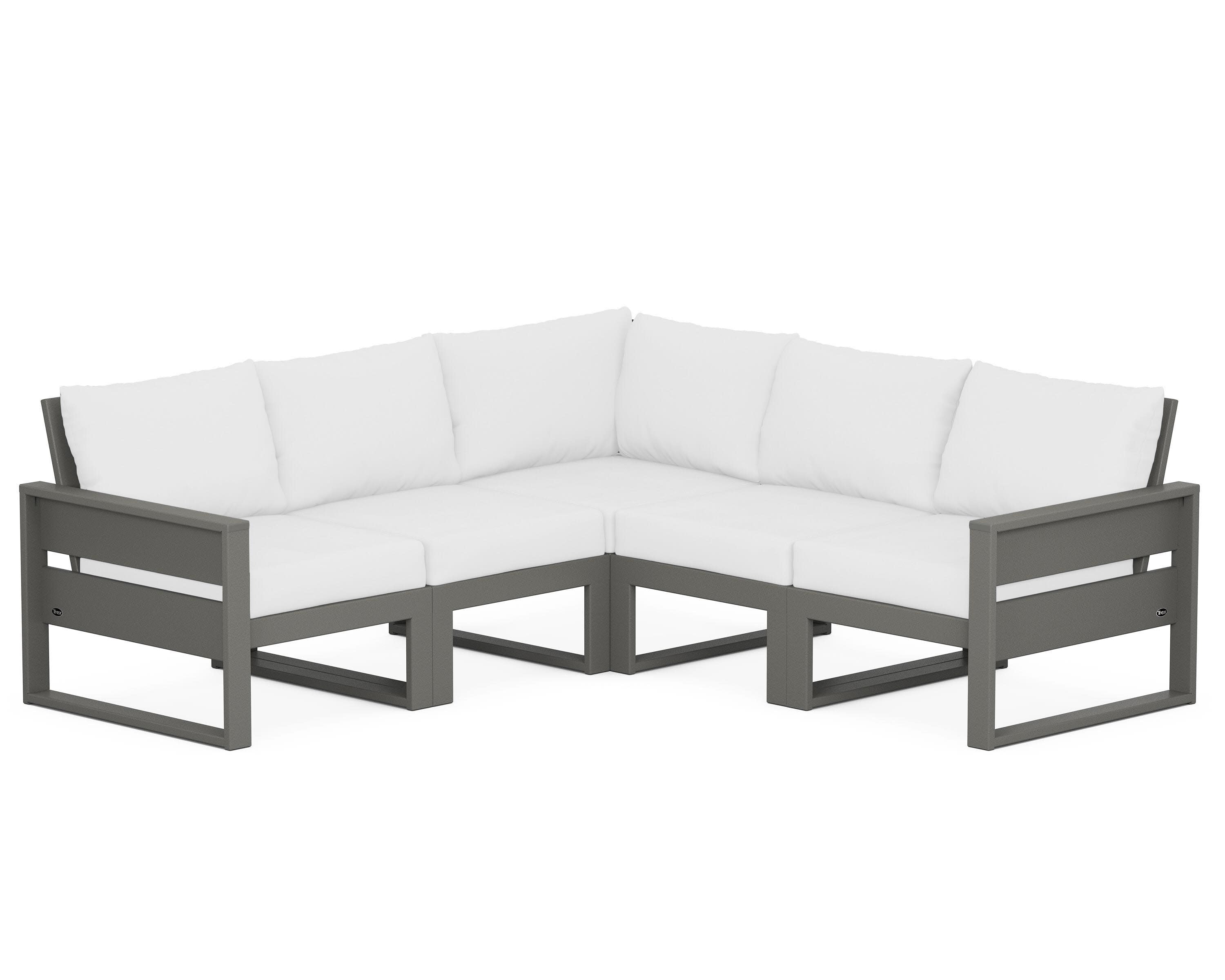 Eastport 5-Piece Sectional in Stepping Stone / Natural
