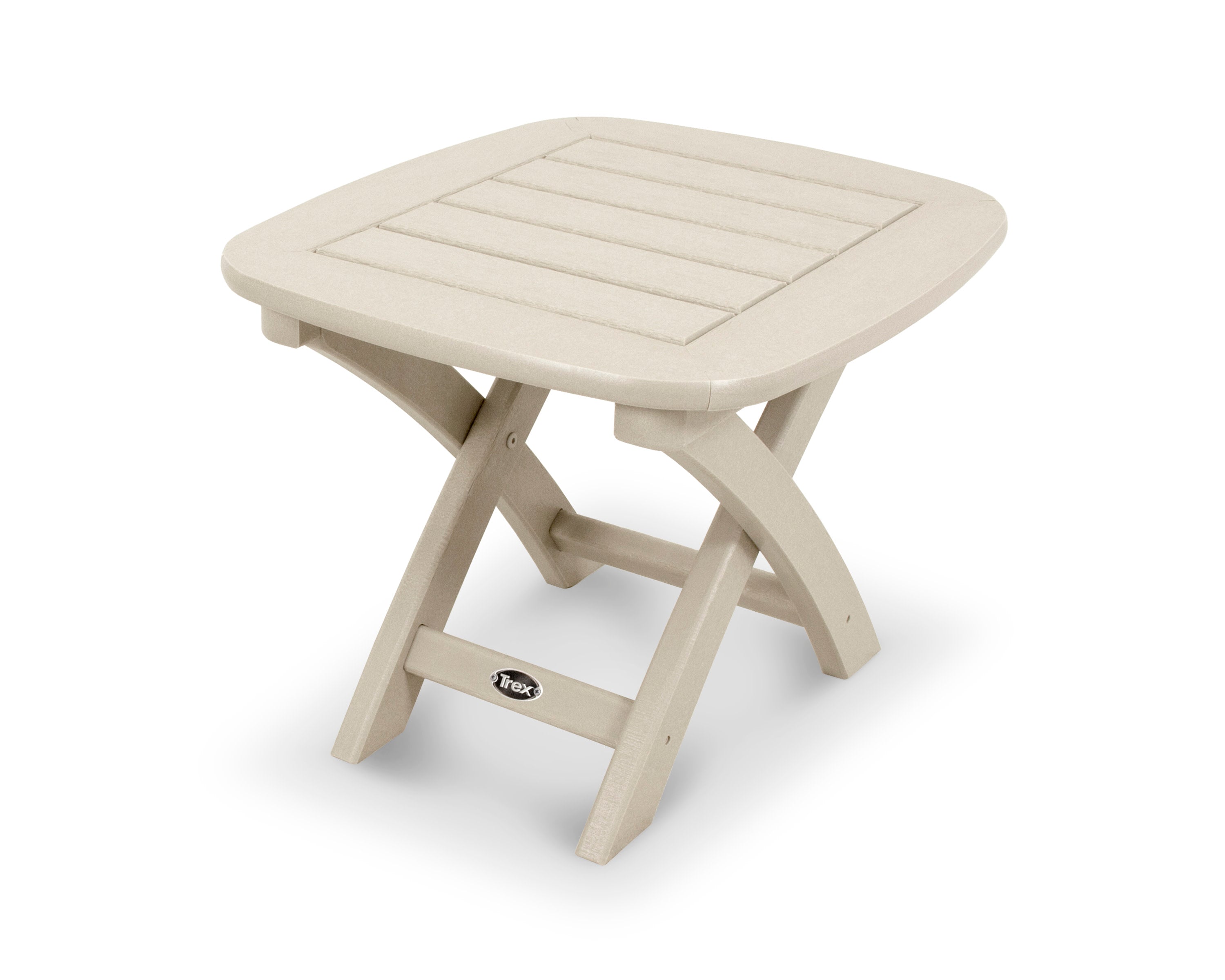 Yacht Club 21" x 18" Side Table in Sand Castle