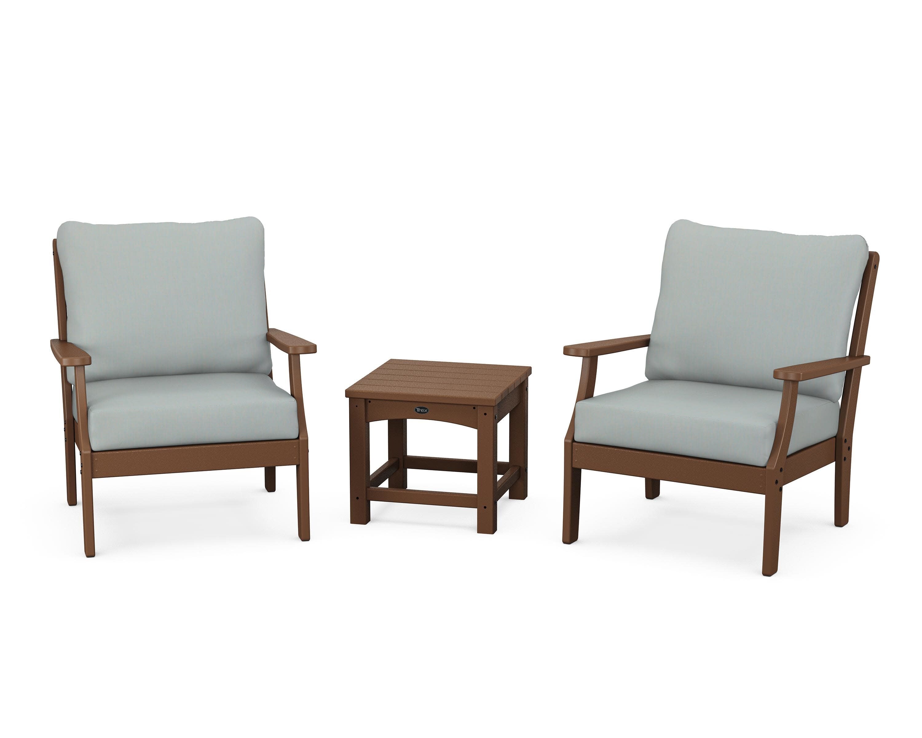 Yacht Club 3-Piece Deep Seating Set in Tree House / Spa