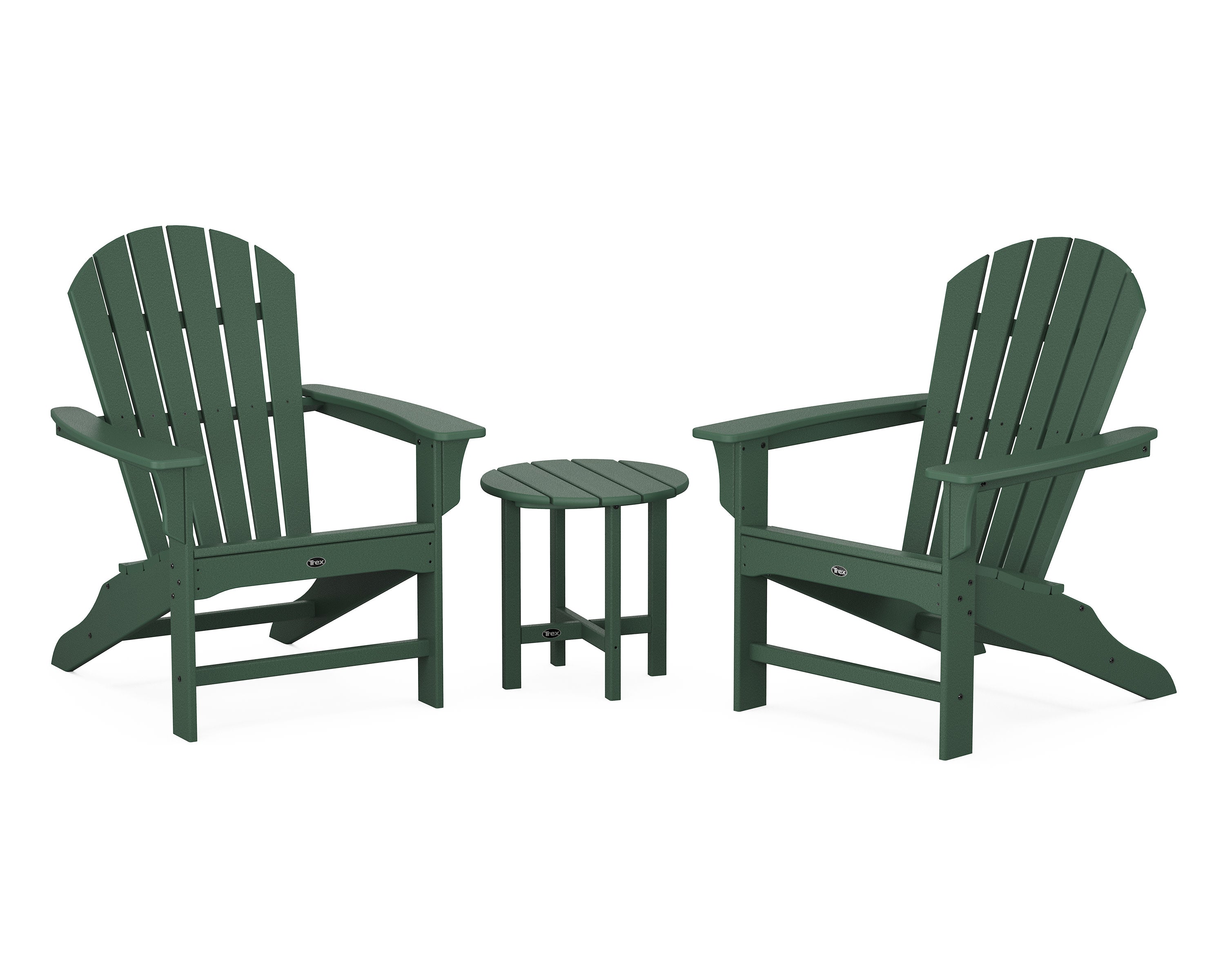 Yacht Club Shellback 3-Piece Adirondack Set in Rainforest Canopy