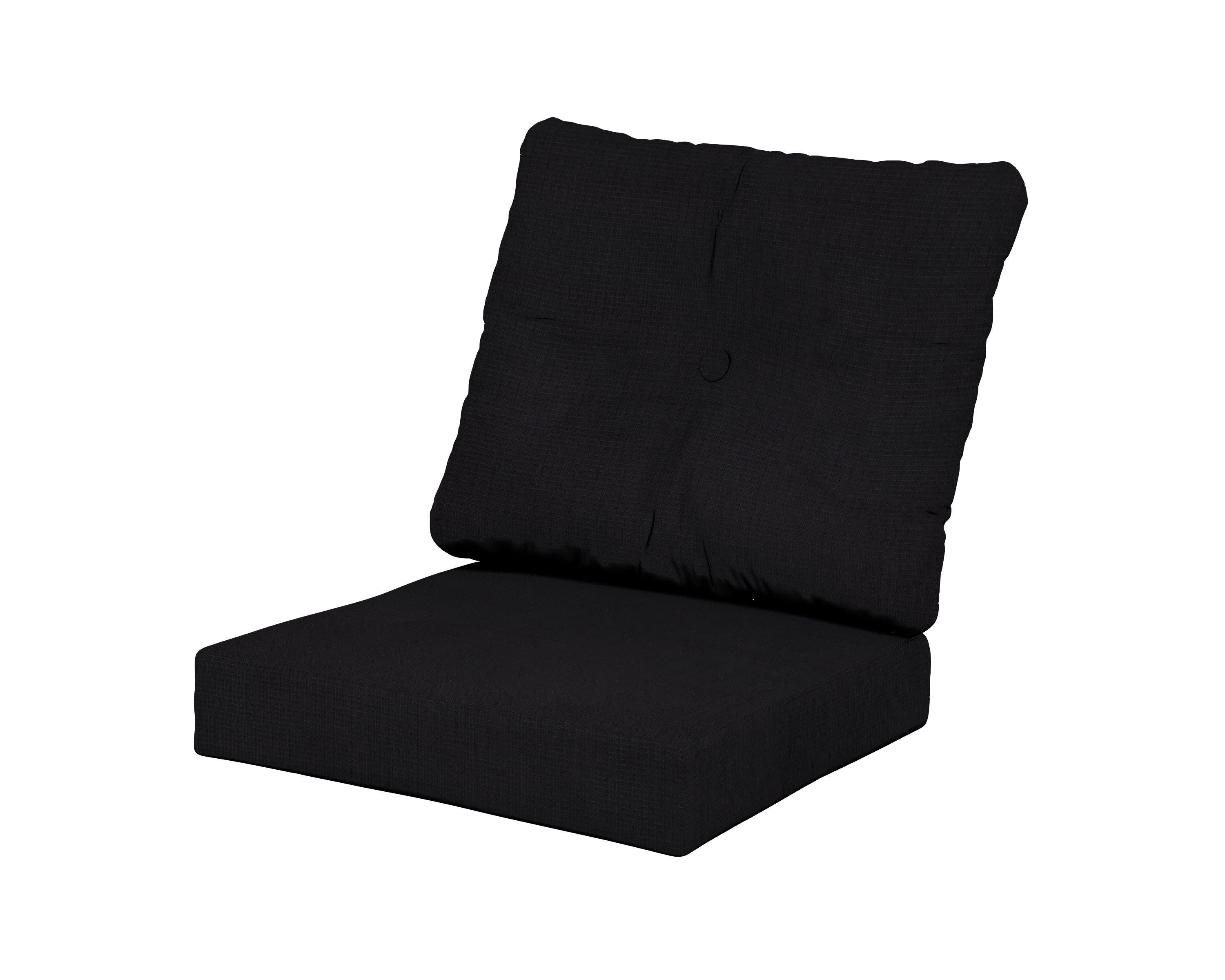 Vineyard Seat/Back Cushion in Midnight Linen