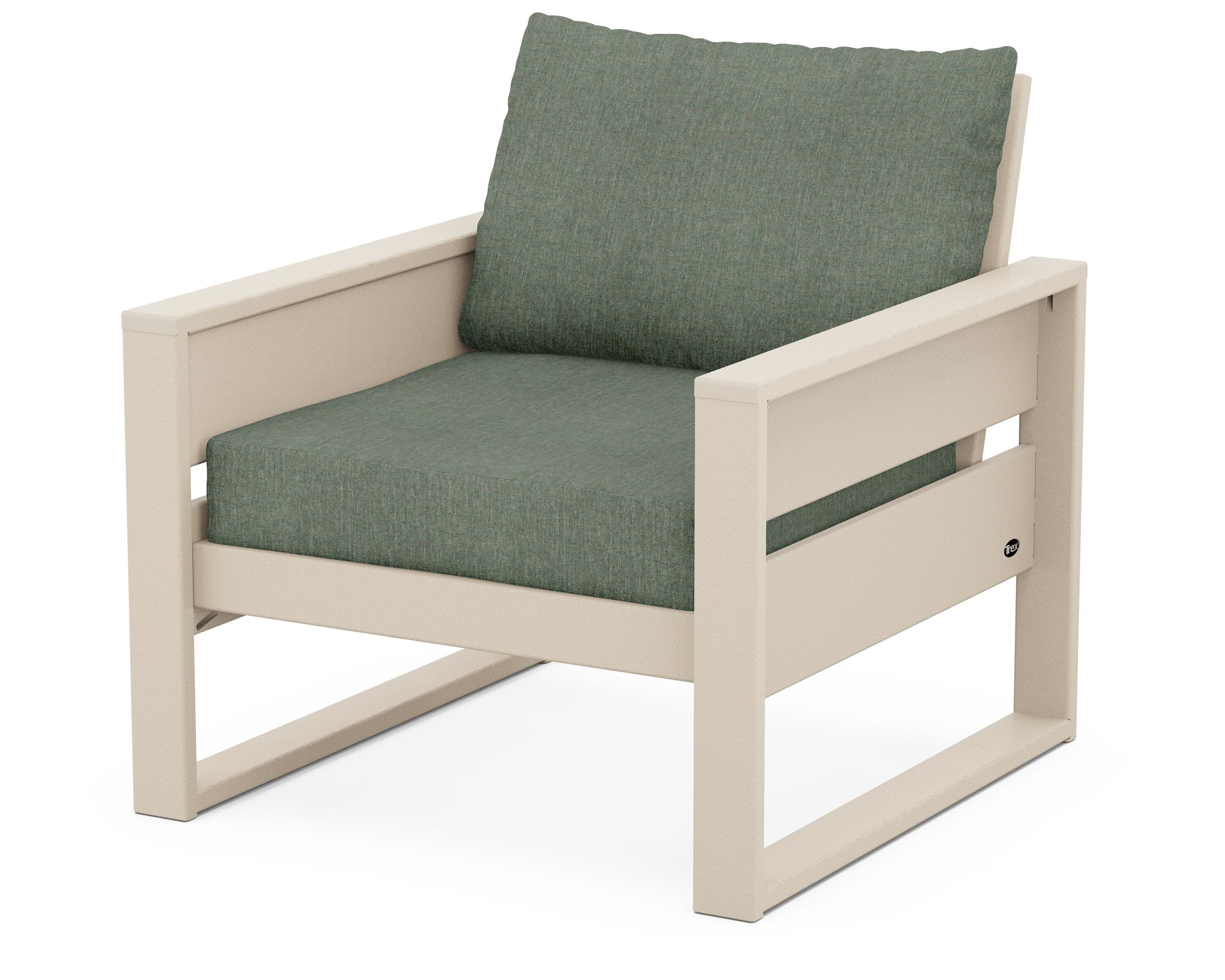Eastport Club Chair in Sand Castle / Cast Sage