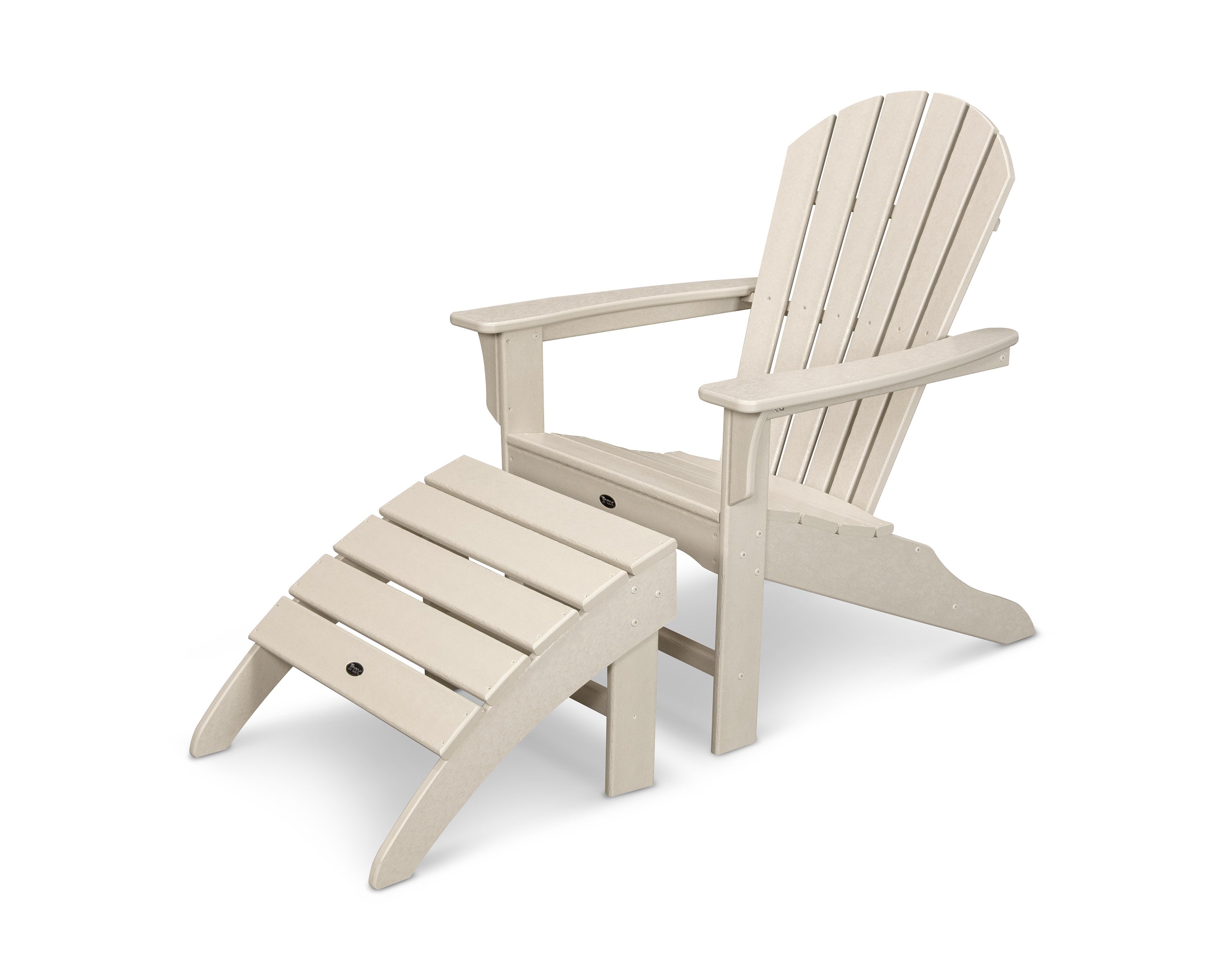 Yacht Club Shellback 2-Piece Adirondack Seating Set in Sand Castle