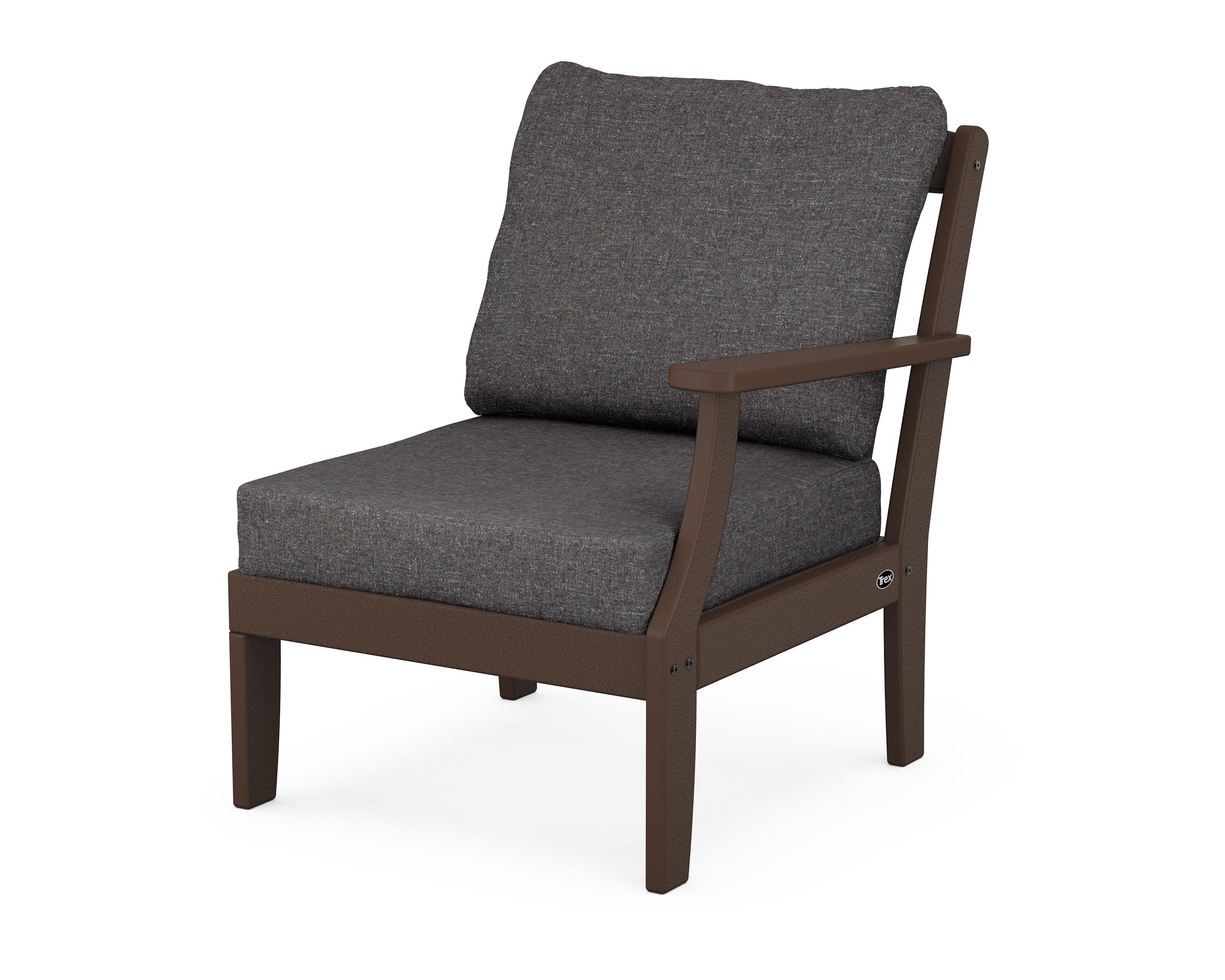 Yacht Club Modular Right Arm Chair in Vintage Lantern / Ash Charcoal