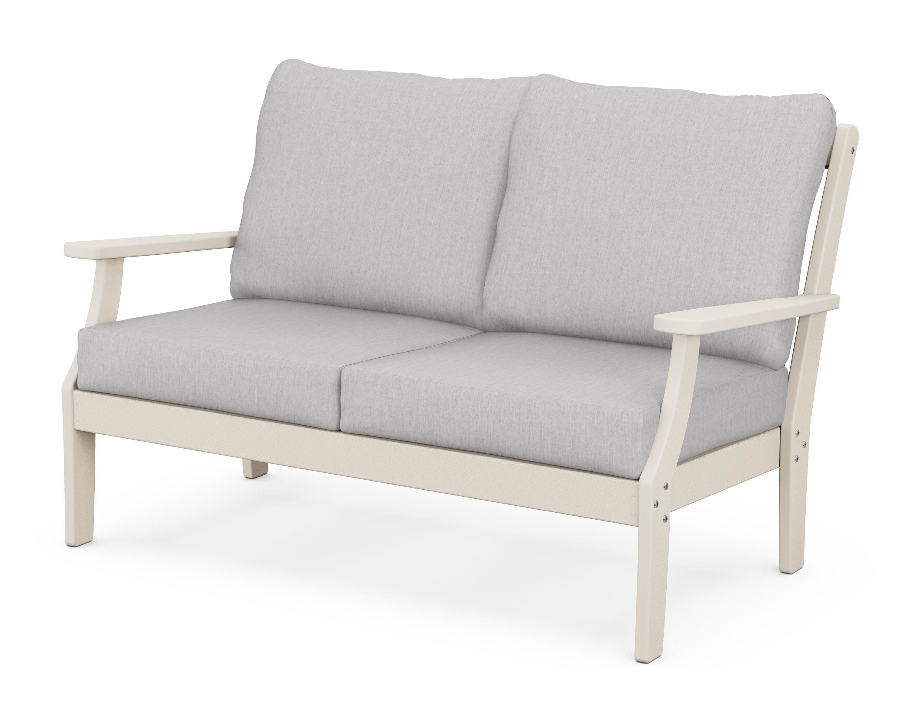 Yacht Club Deep Seating Loveseat in Sand Castle / Granite