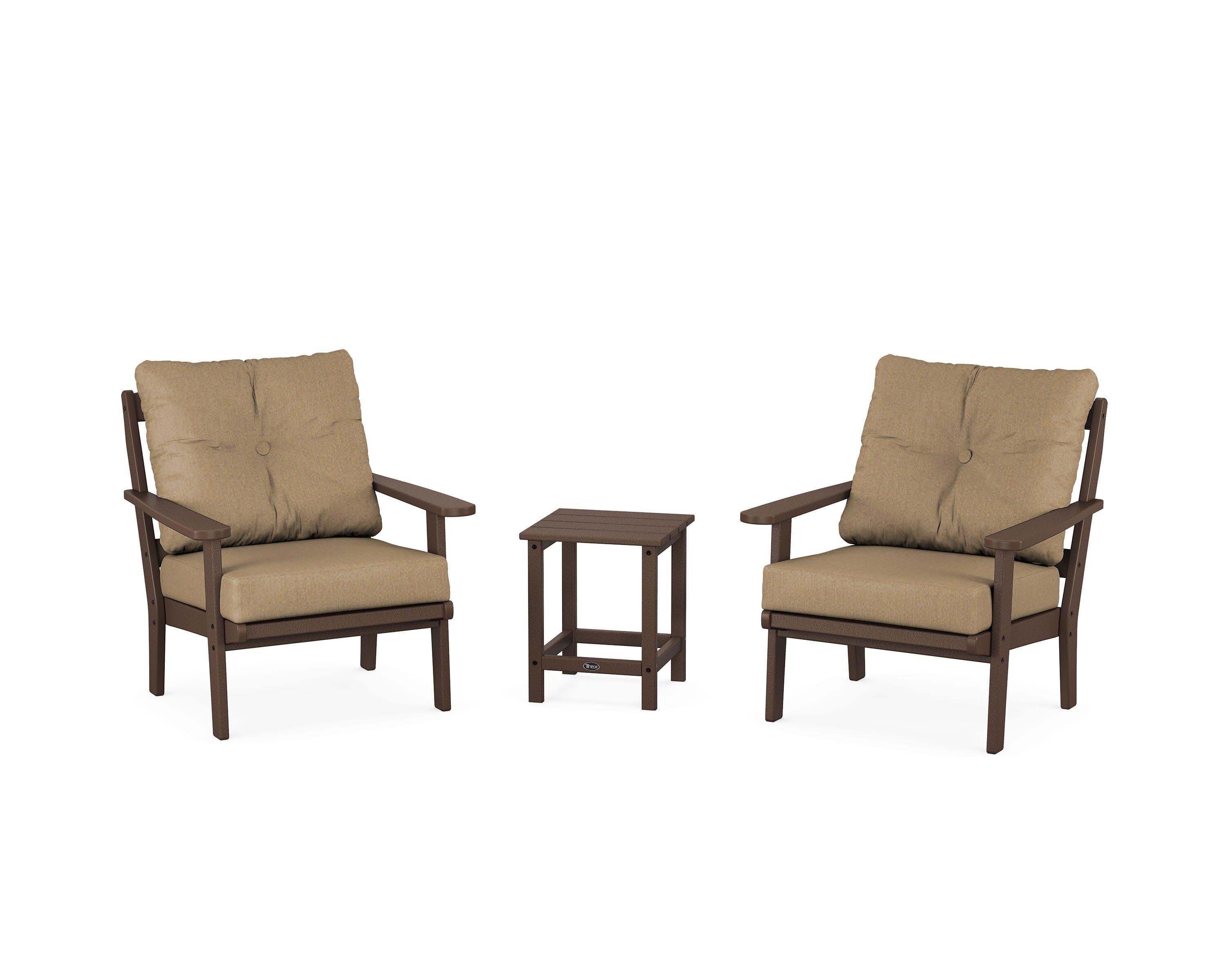 Cape Cod 3-Piece Deep Seating Set in Vintage Lantern / Sesame