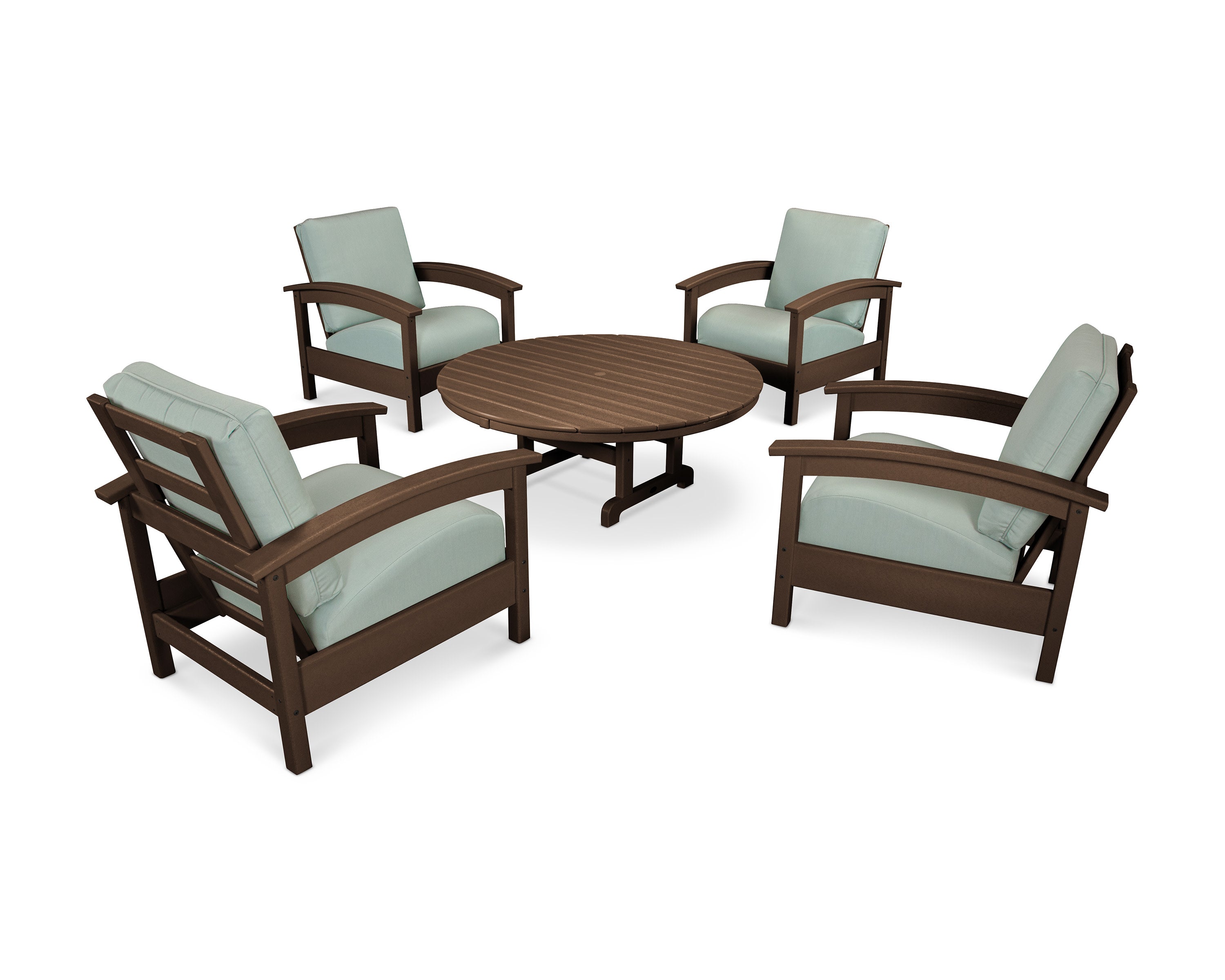 Rockport 5-Piece Deep Seating Set in Vintage Lantern / Spa