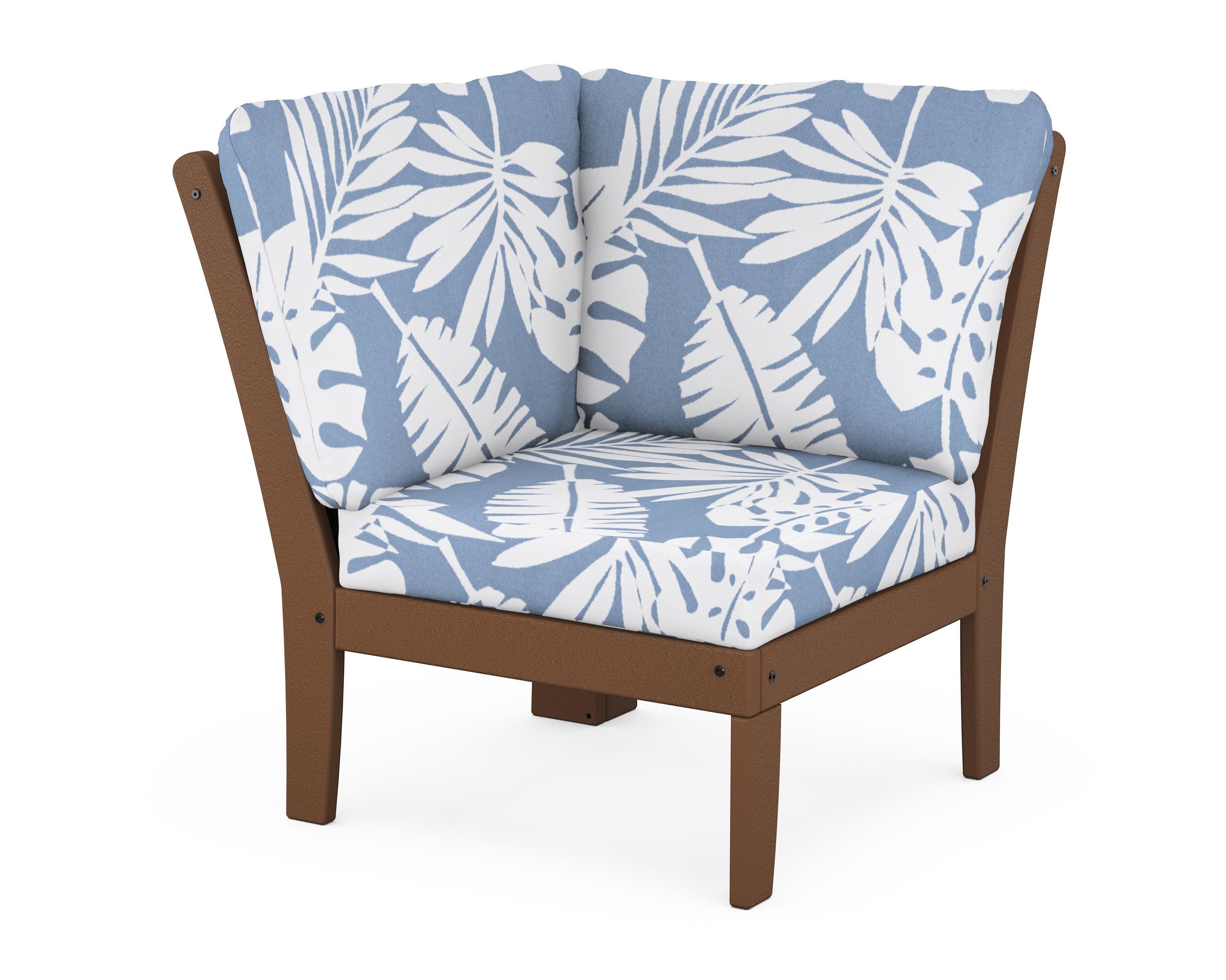 Yacht Club Modular Corner Chair in Tree House / Leaf Sky Blue