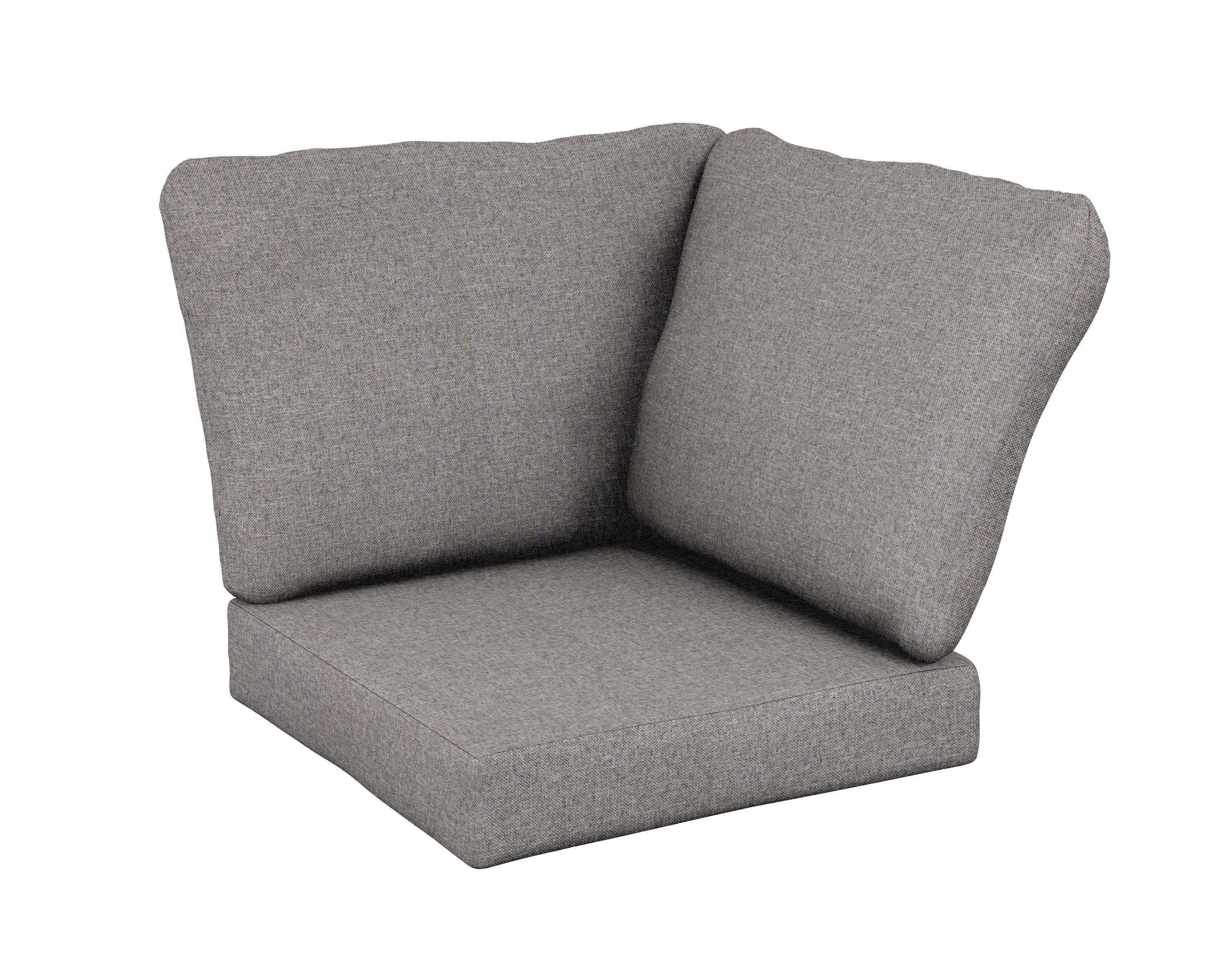 Baffle Modular Corner Cushion in Grey Mist