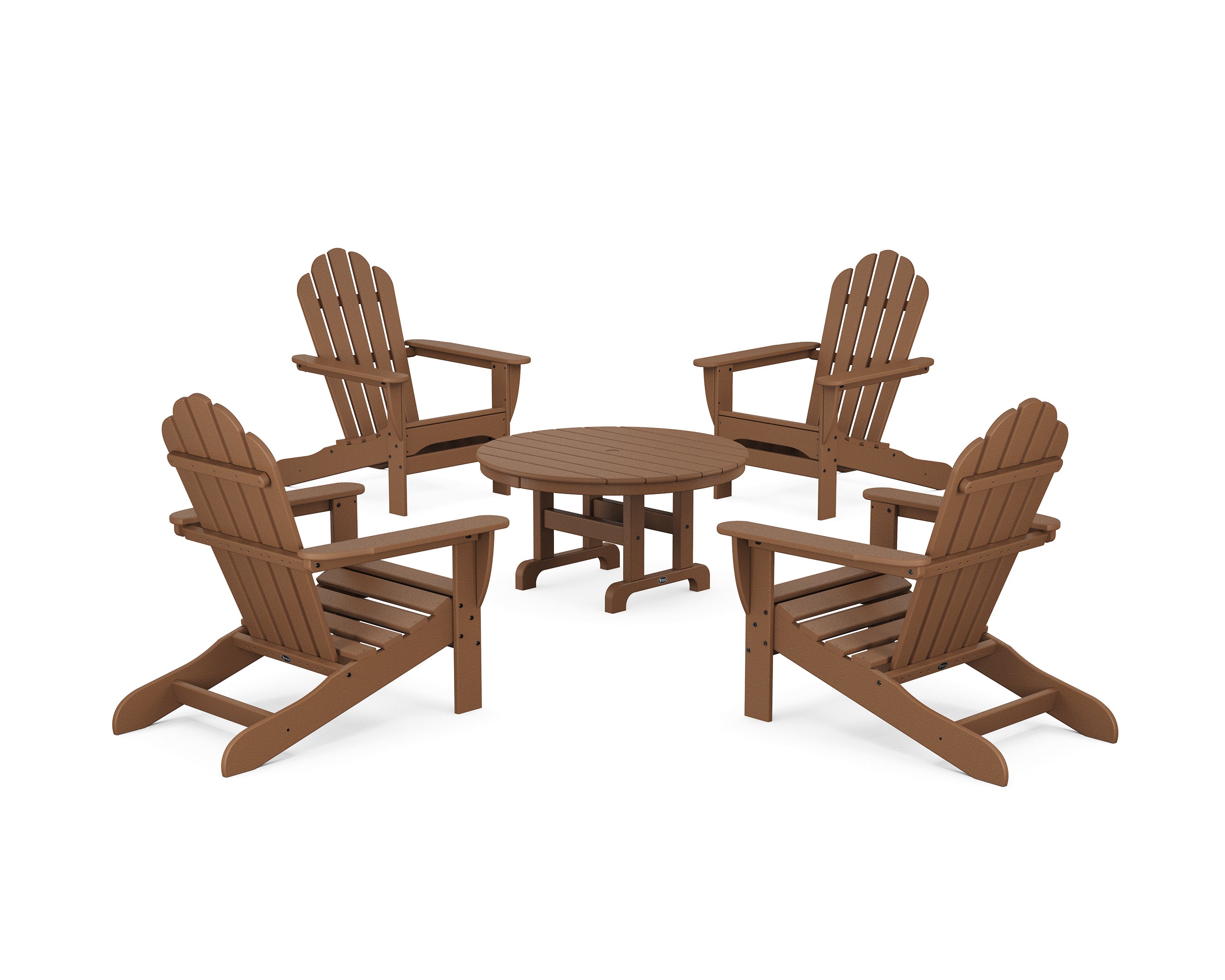 5-Piece Monterey Bay Adirondack Chair Conversation Group in Tree House