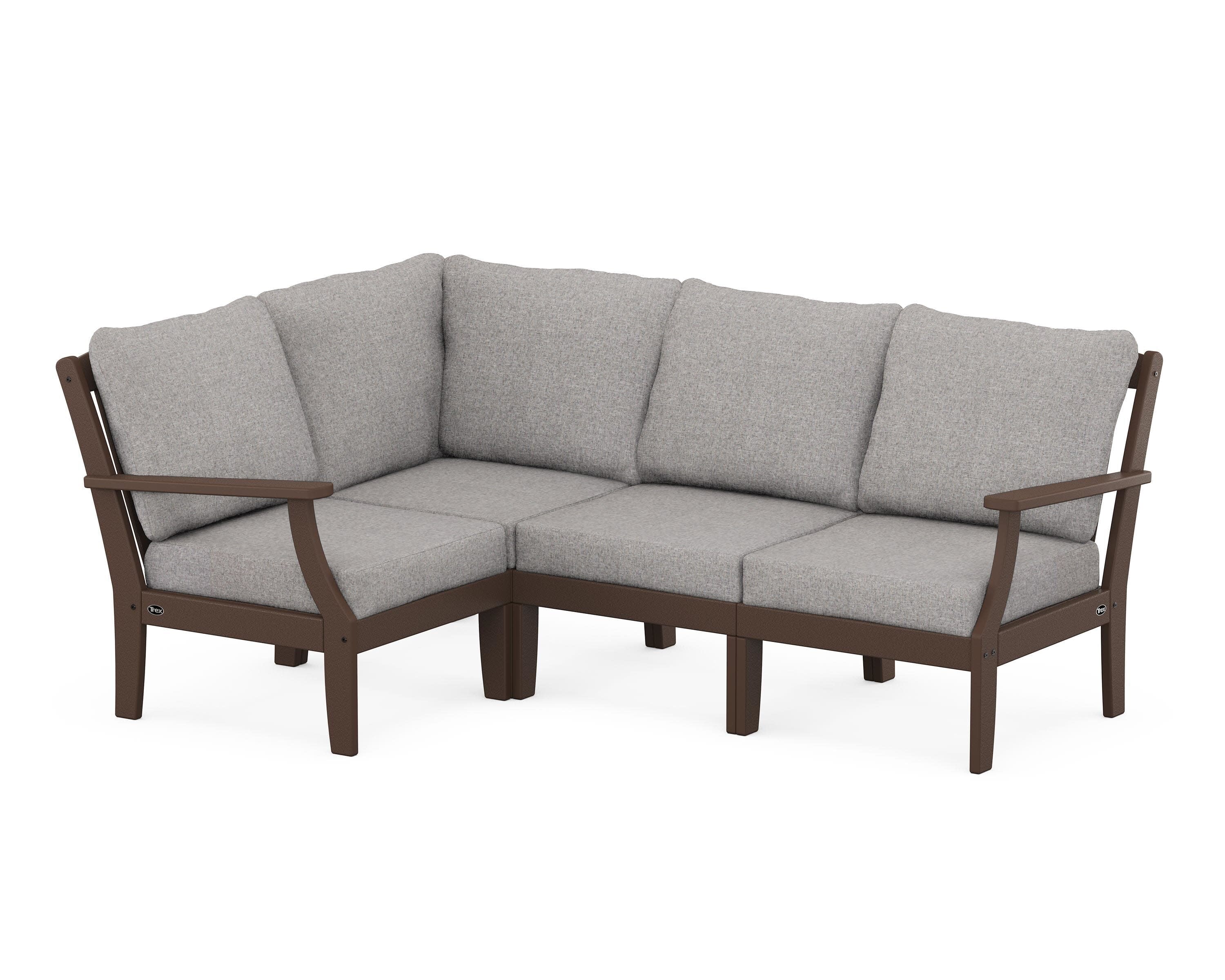 Yacht Club Modular 4-Piece Deep Seating Set in Vintage Lantern / Grey Mist