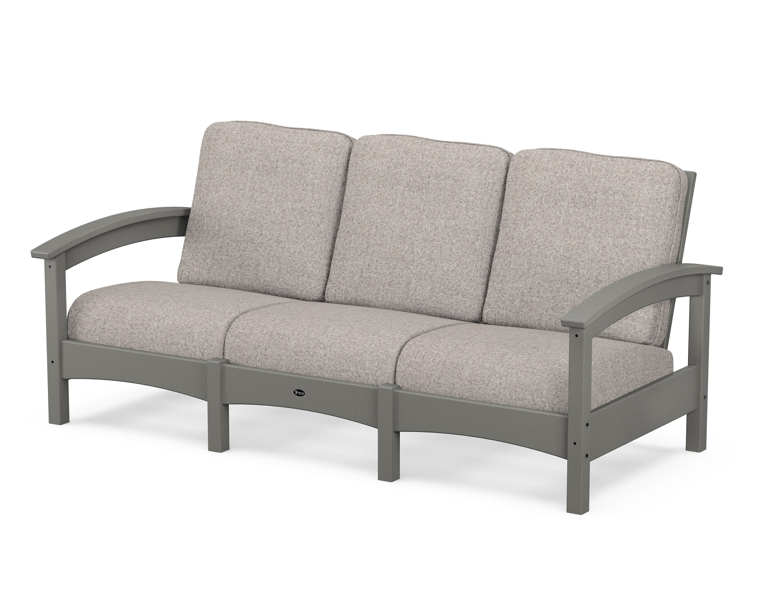 Rockport Club Sofa in Stepping Stone / Weathered Tweed