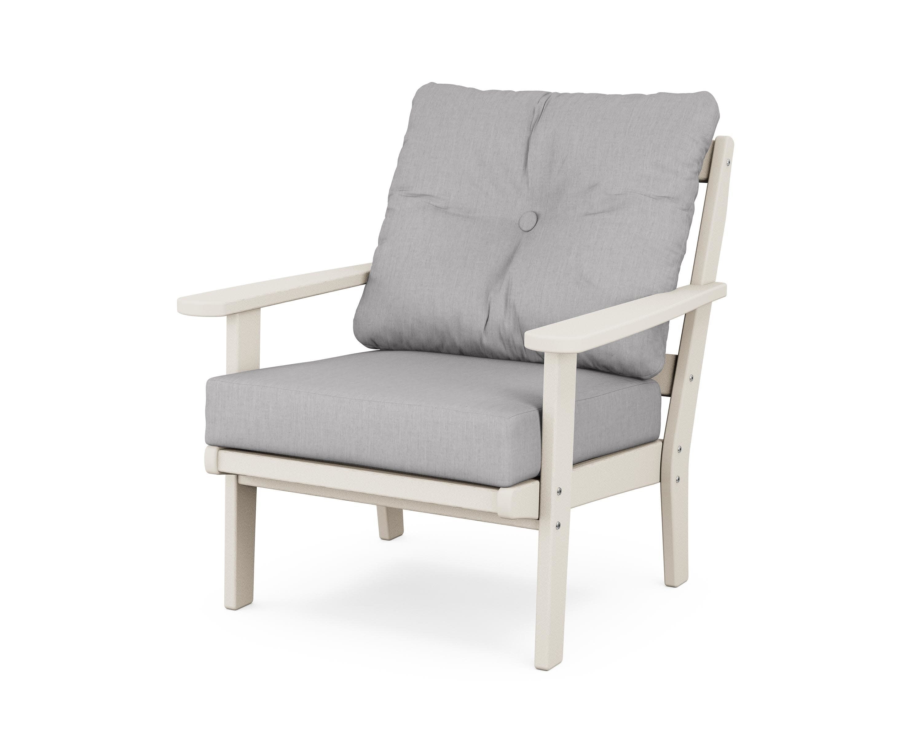 Cape Cod Deep Seating Chair in Sand Castle / Granite