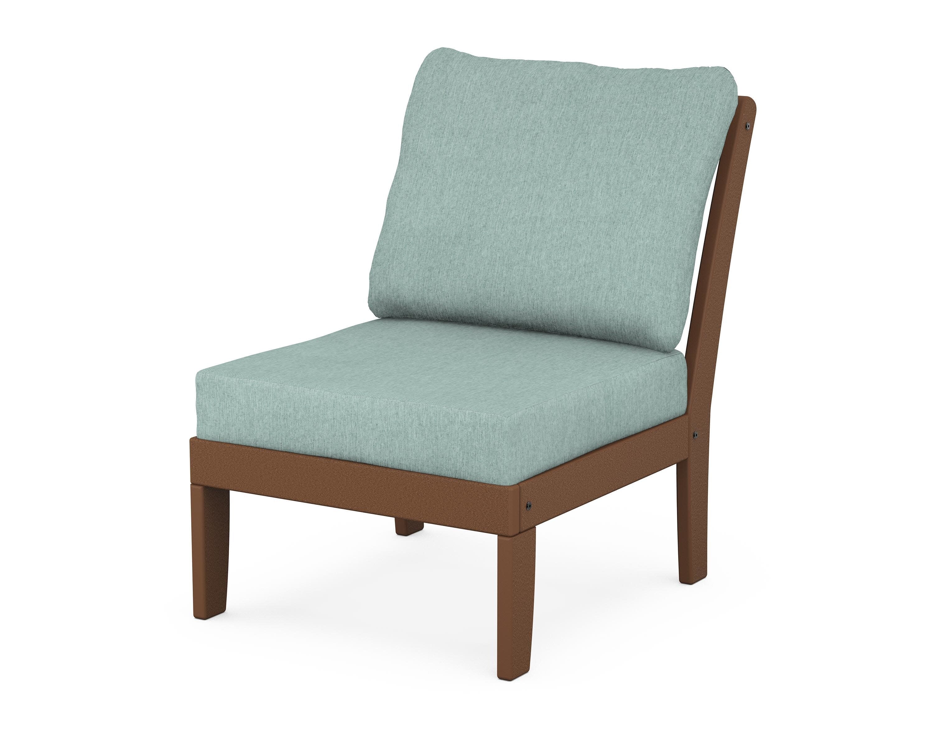 Yacht Club Modular Armless Chair in Tree House / Glacier Spa