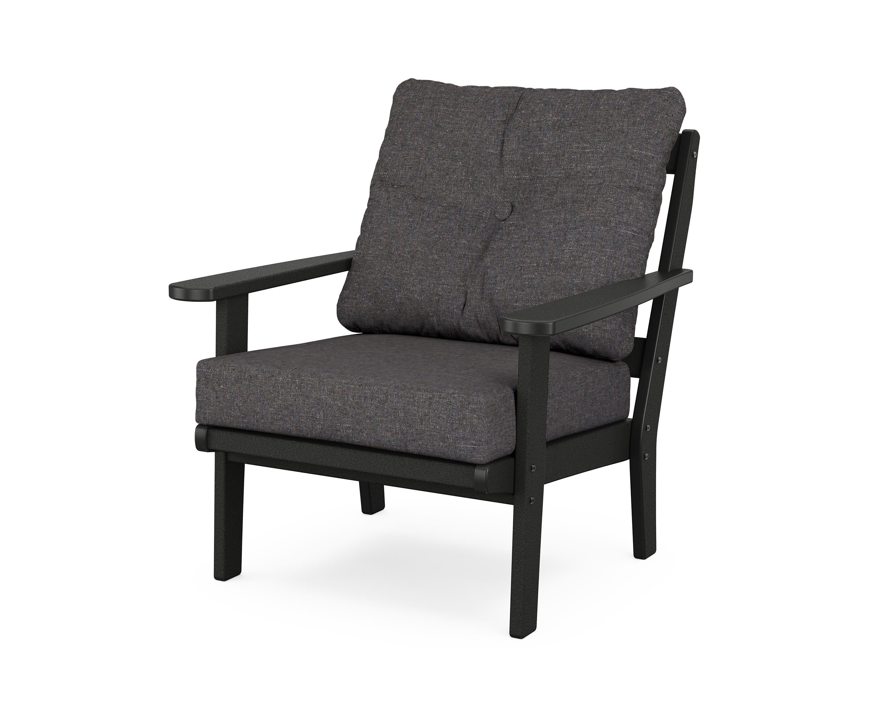 Cape Cod Deep Seating Chair in Charcoal Black / Ash Charcoal