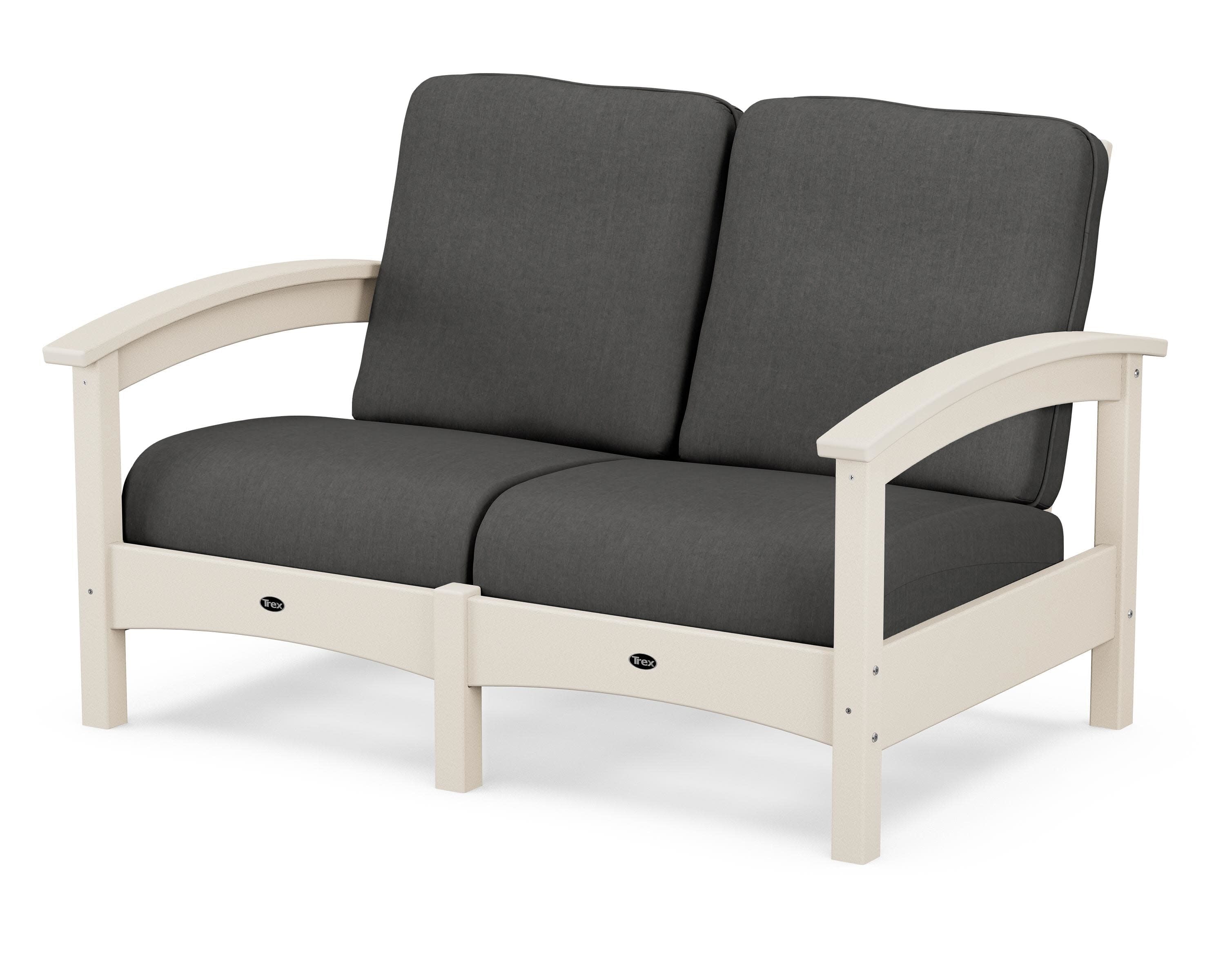 Rockport Club Loveseat in Sand Castle / Spectrum Carbon
