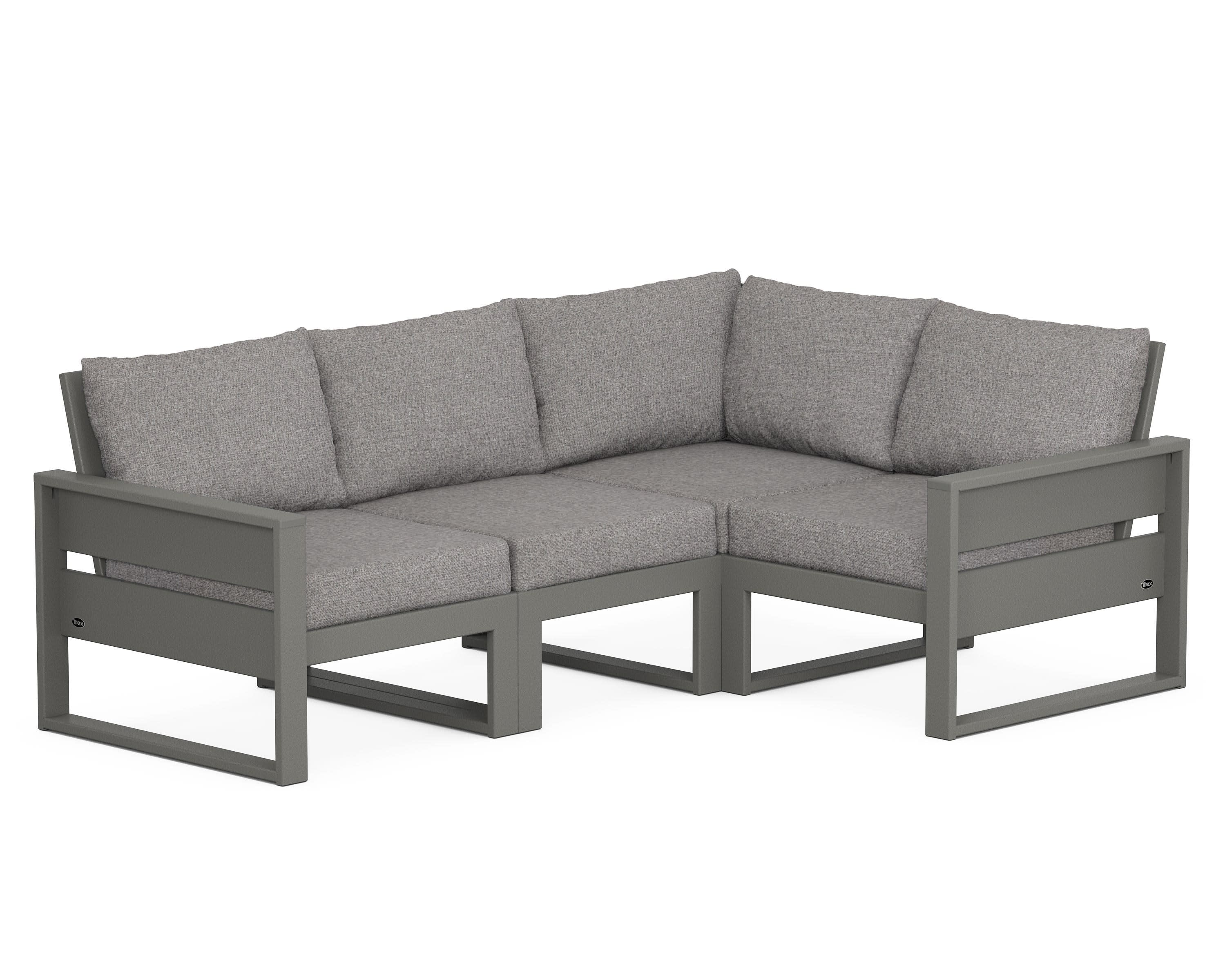 Eastport 4- Piece Sectional in Stepping Stone / Grey Mist