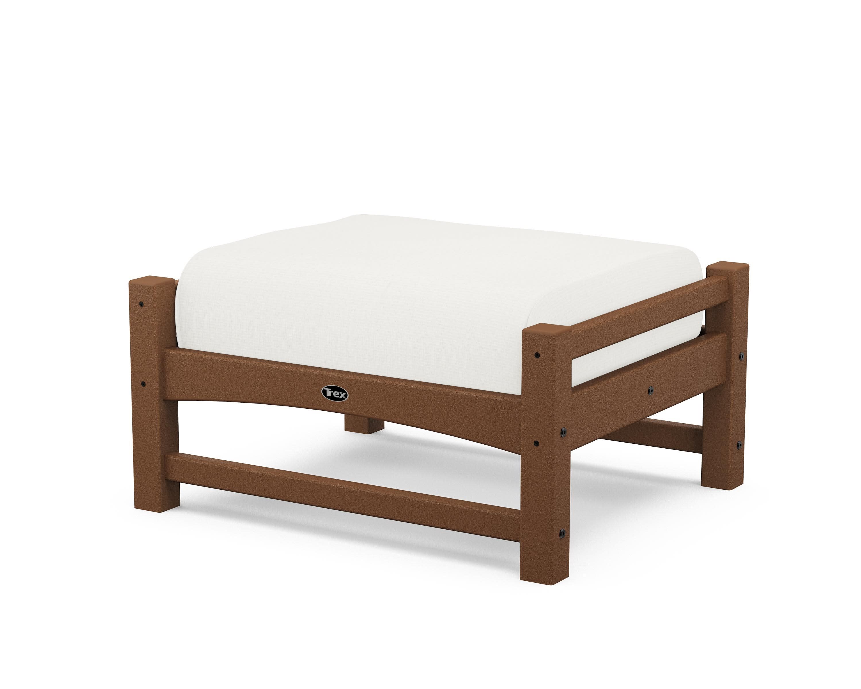 Rockport Club Ottoman in Tree House / Natural Linen