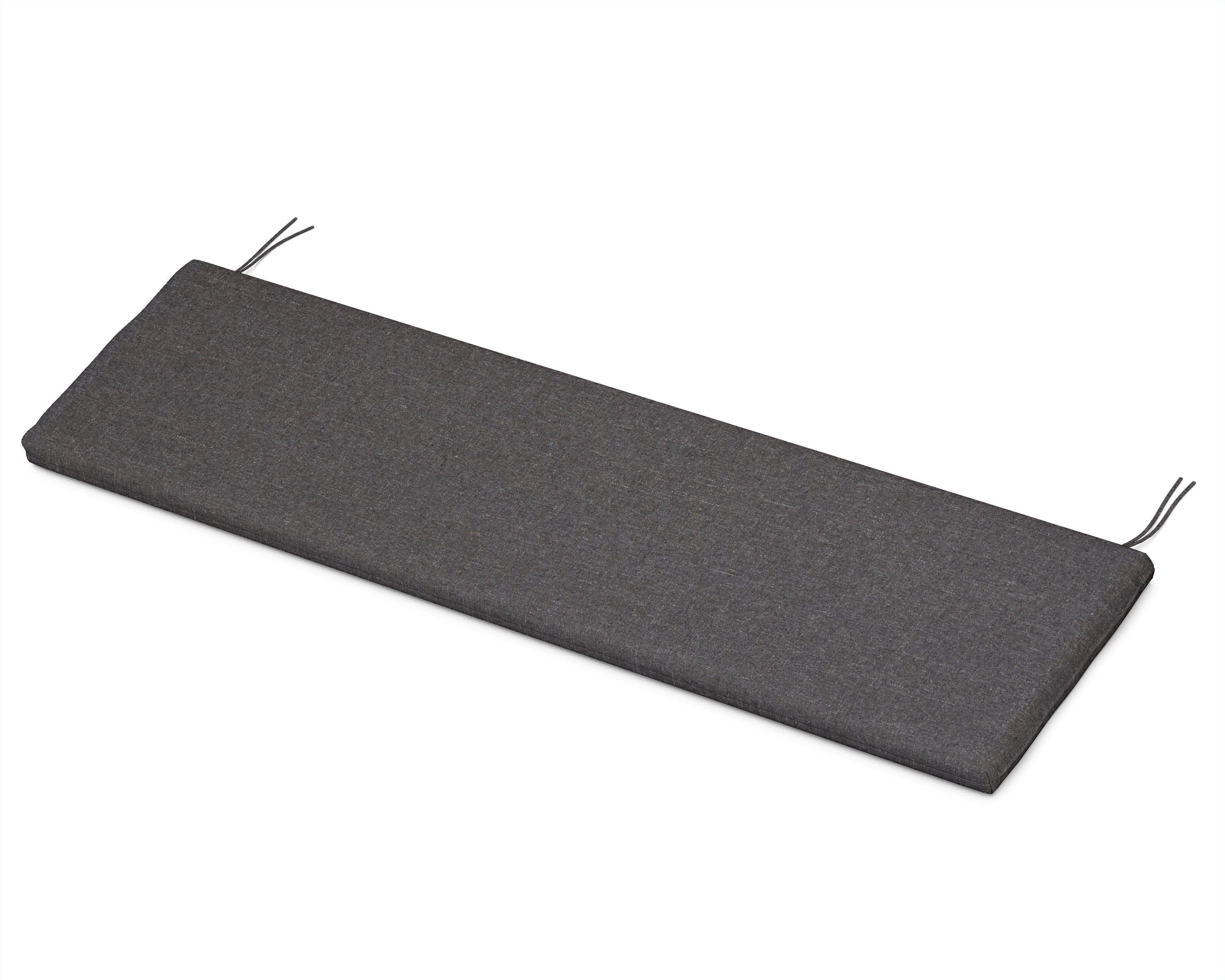 Bench Seat Cushion - 18.5"D x 55.5"W x 2.5"H in Ash Charcoal