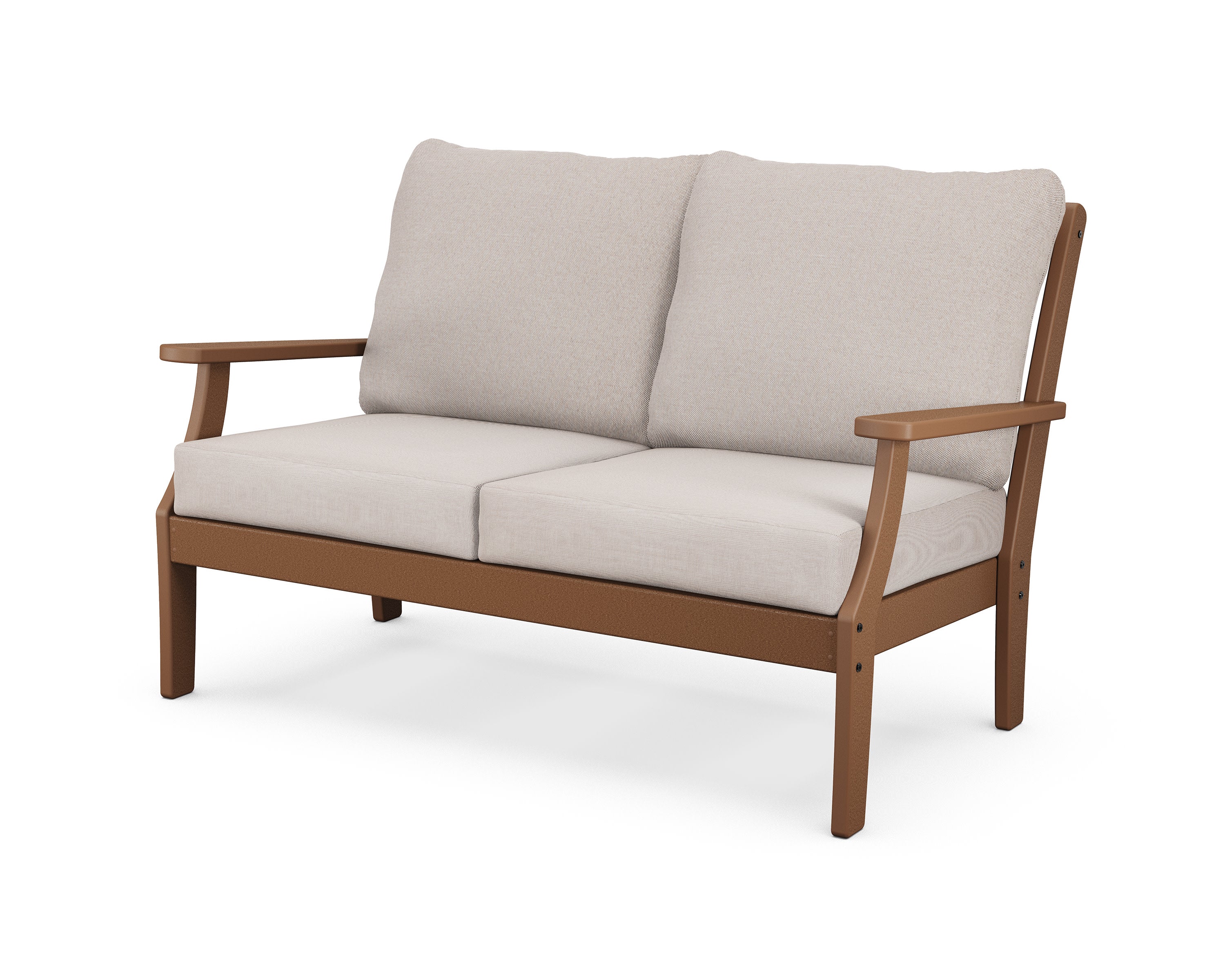 Yacht Club Deep Seating Loveseat in Tree House / Dune Burlap