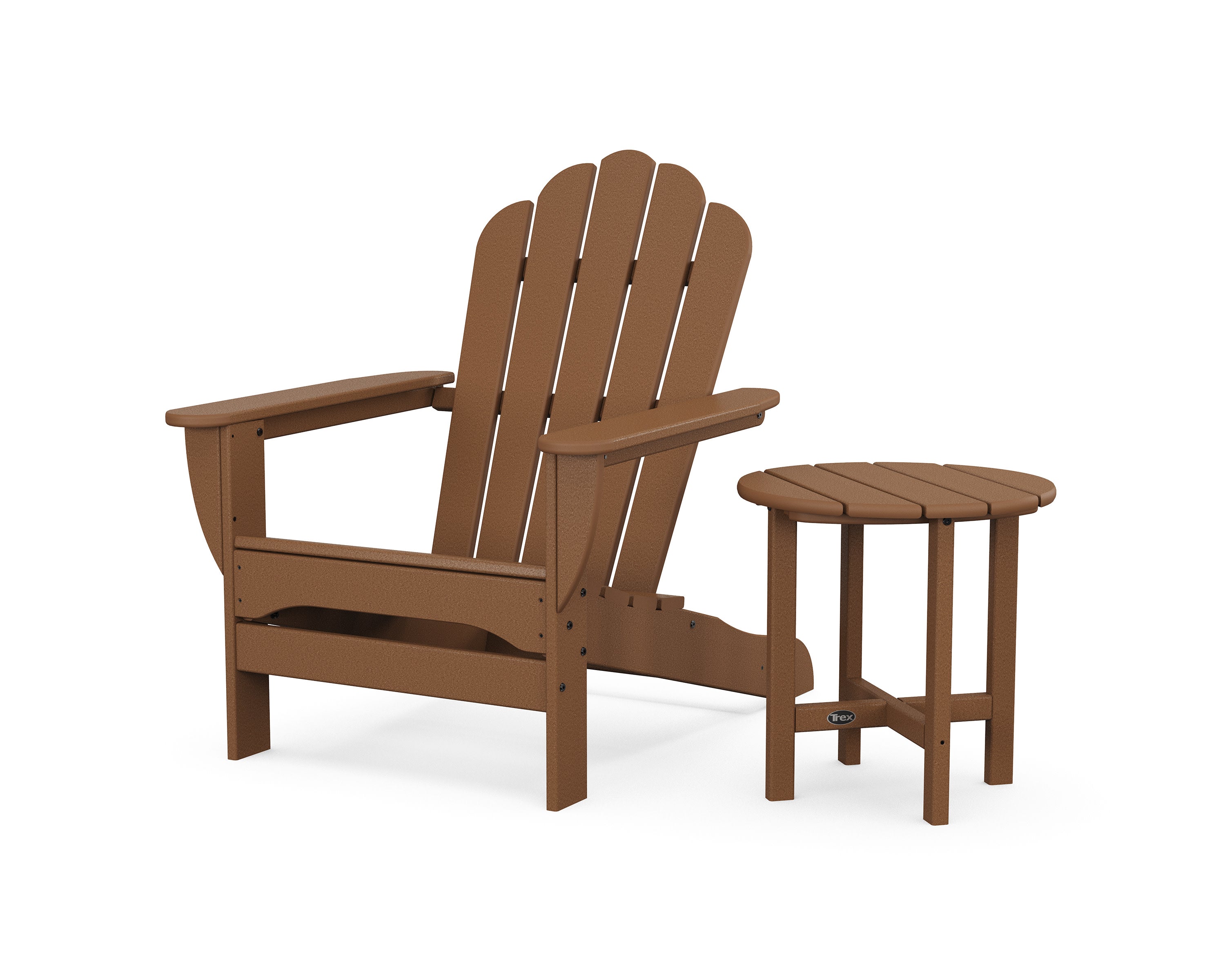 Monterey Bay Oversized Adirondack Chair with Side Table in Tree House