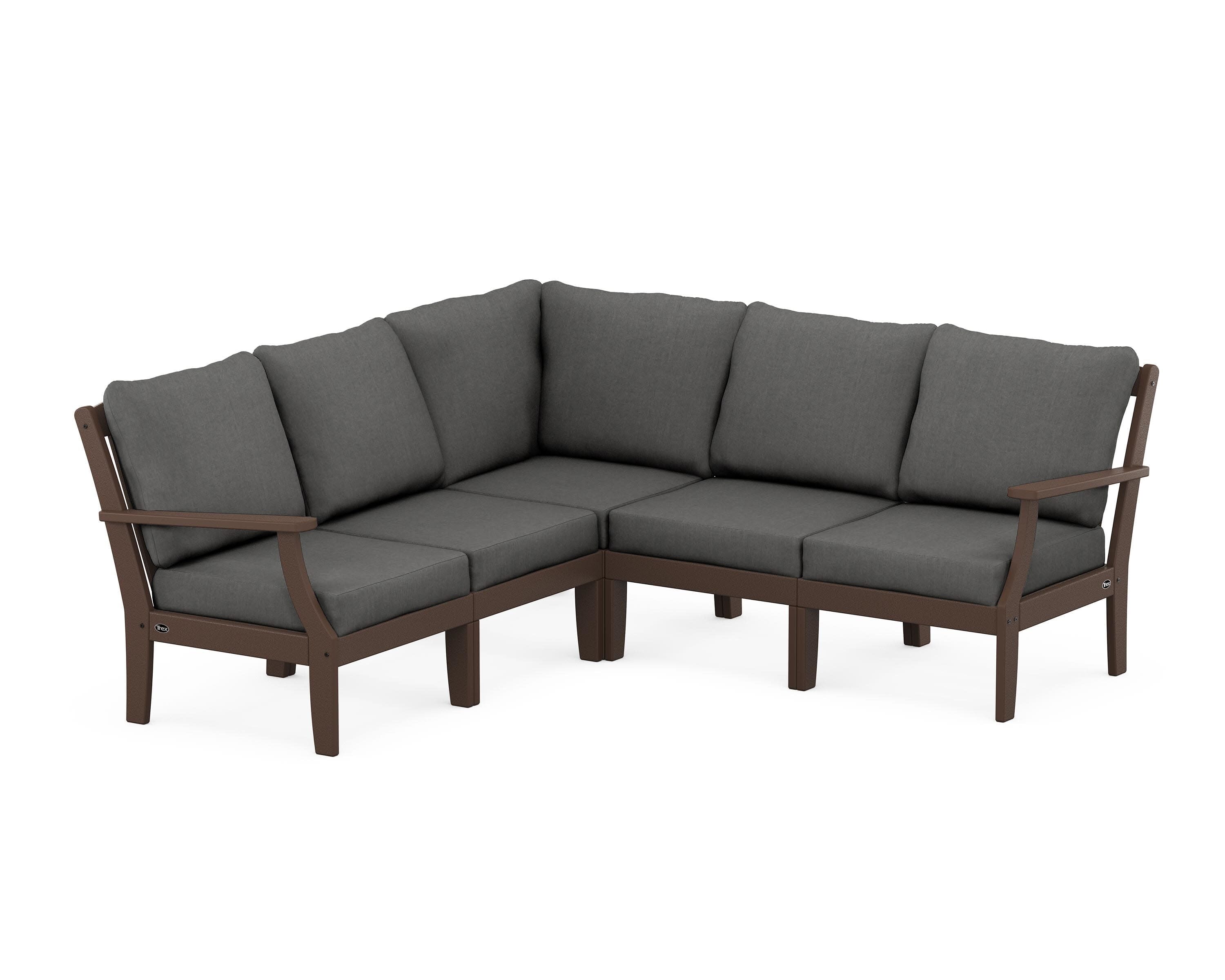 Yacht Club Modular 5-Piece Deep Seating Set in Vintage Lantern / Spectrum Carbon