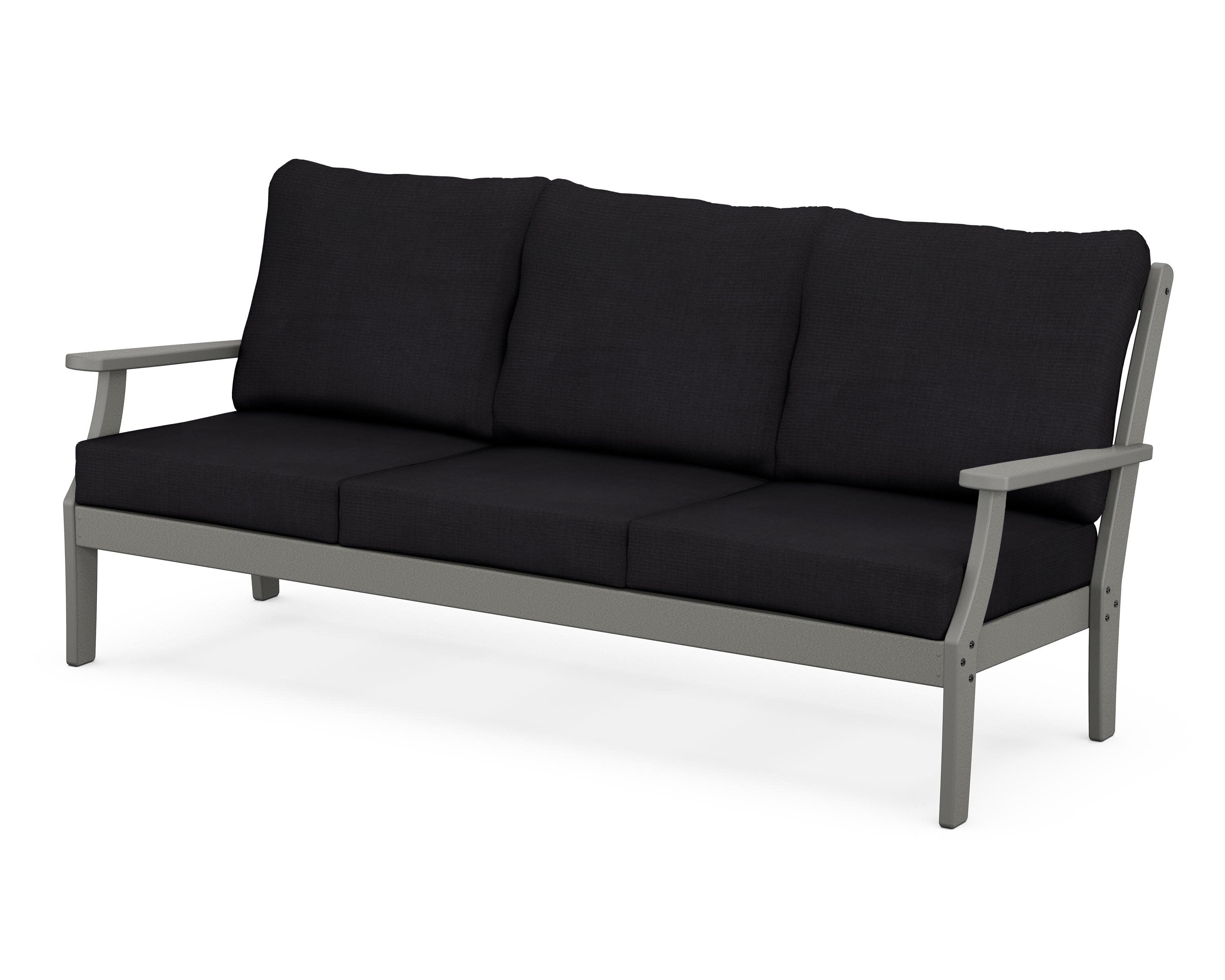 Yacht Club Deep Seating Sofa in Stepping Stone / Midnight Linen