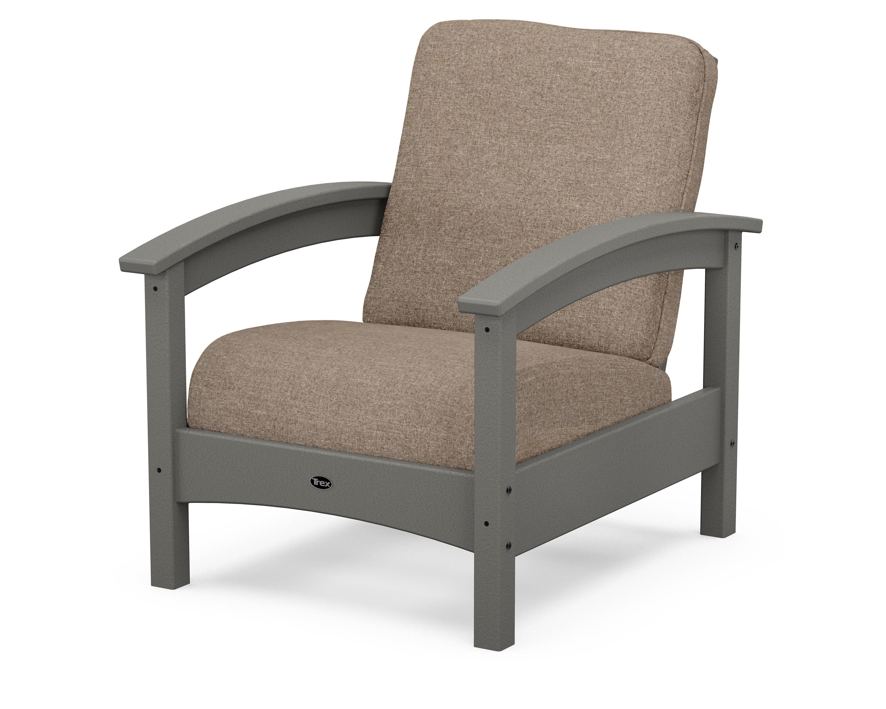 Rockport Club Chair in Stepping Stone / Spiced Burlap