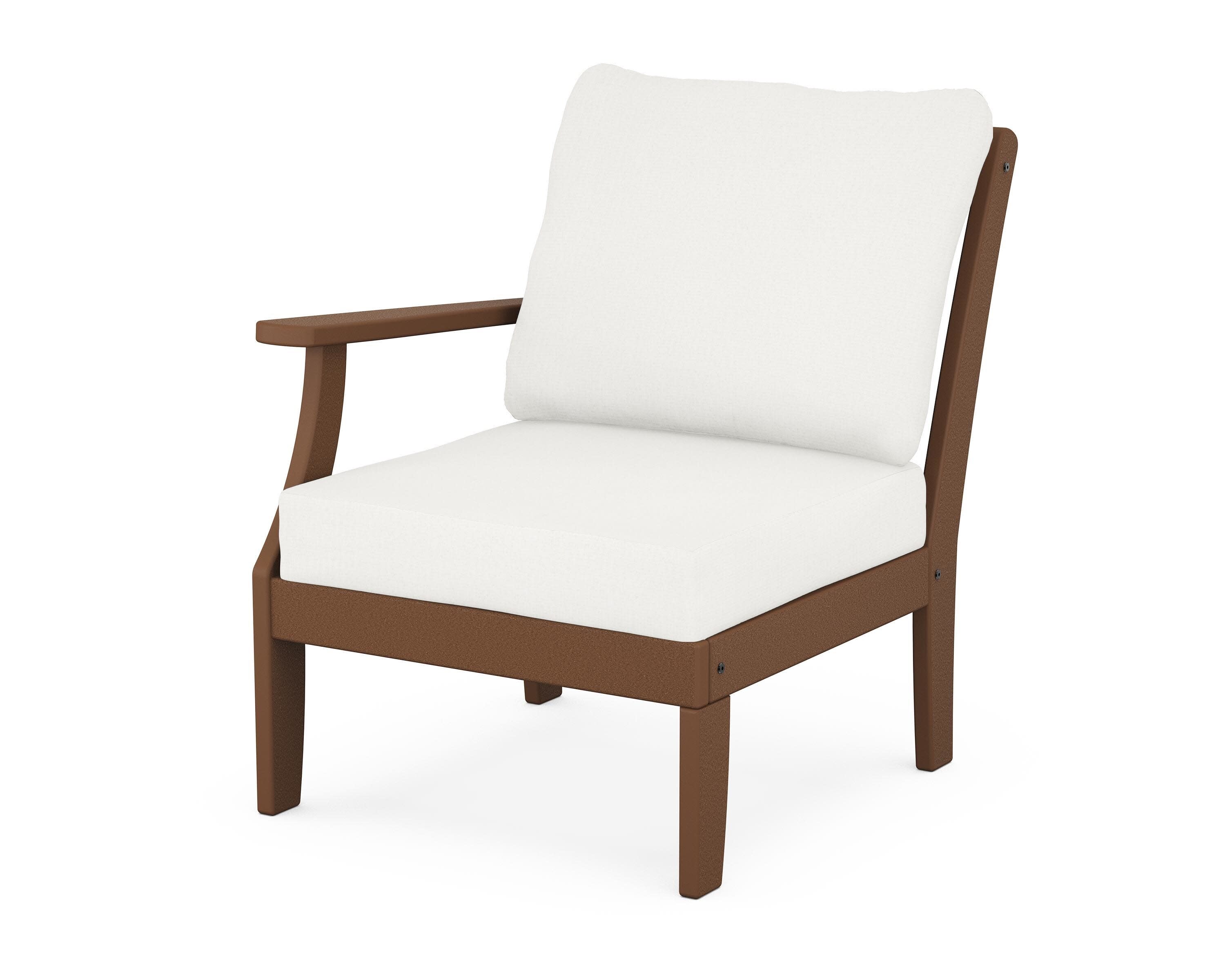 Yacht Club Modular Left Arm Chair in Tree House / Natural Linen