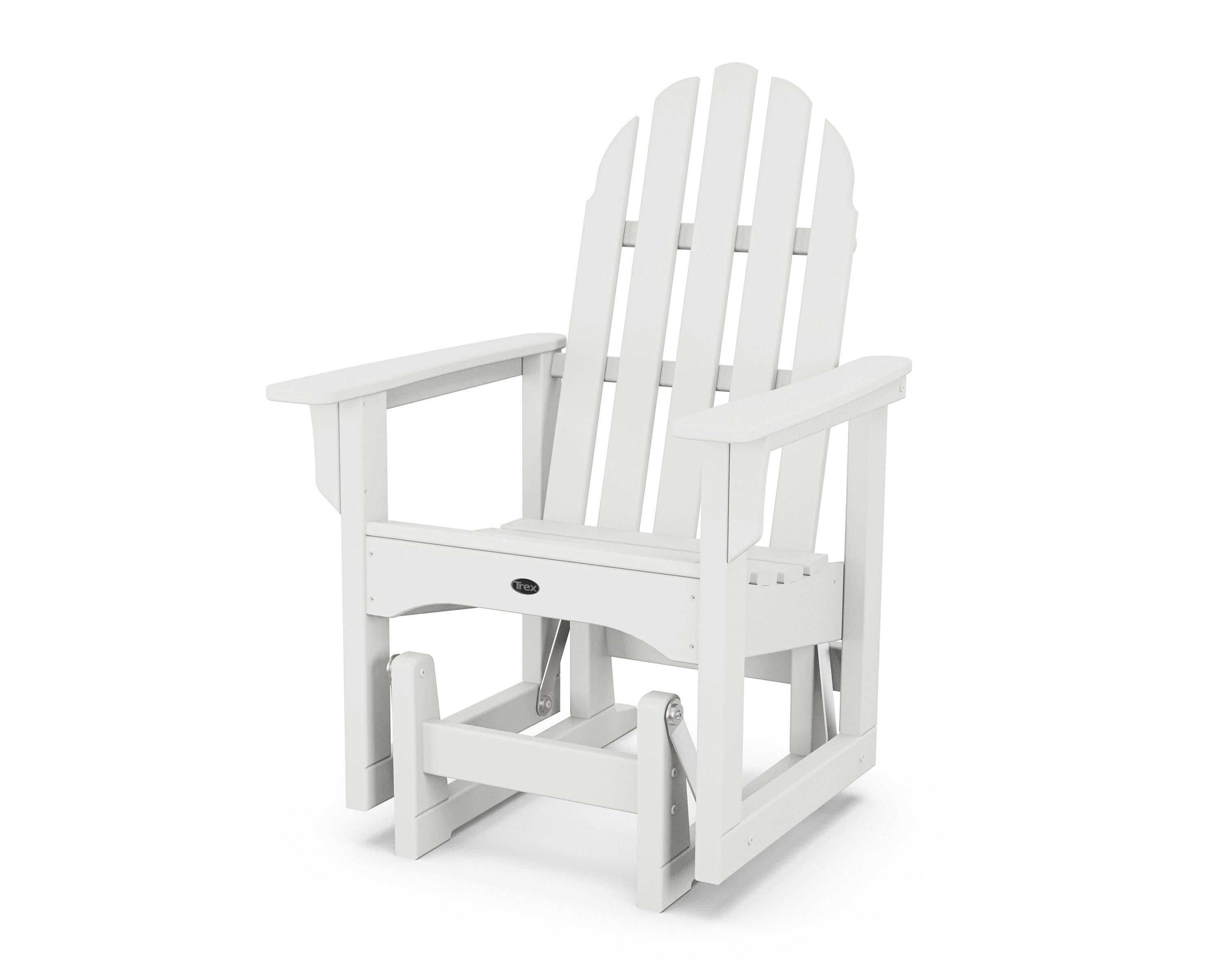 Cape Cod Adirondack Glider Chair in Classic White