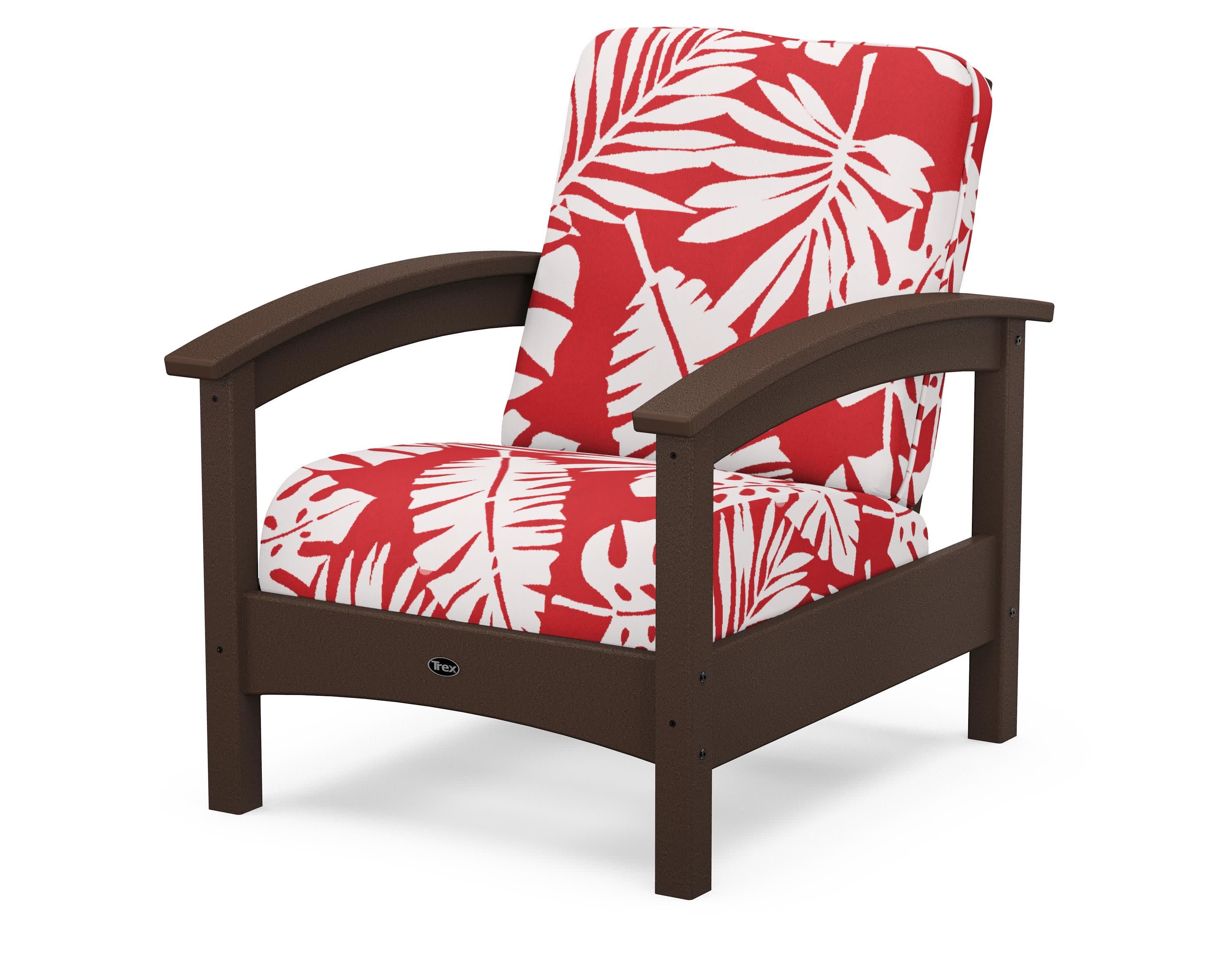 Rockport Club Chair in Vintage Lantern / Leaf Crimson