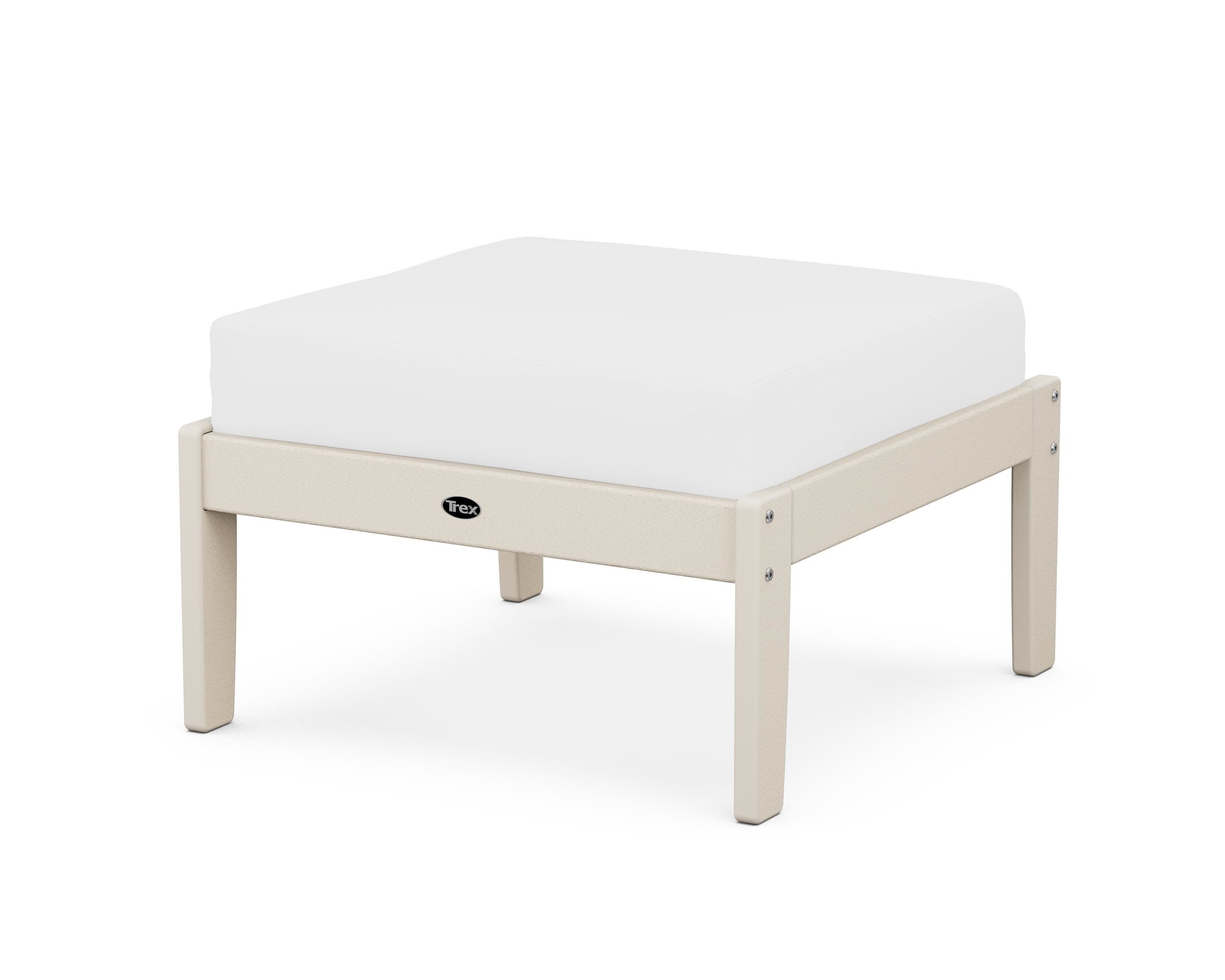 Yacht Club Deep Seating Ottoman in Sand Castle / Natural