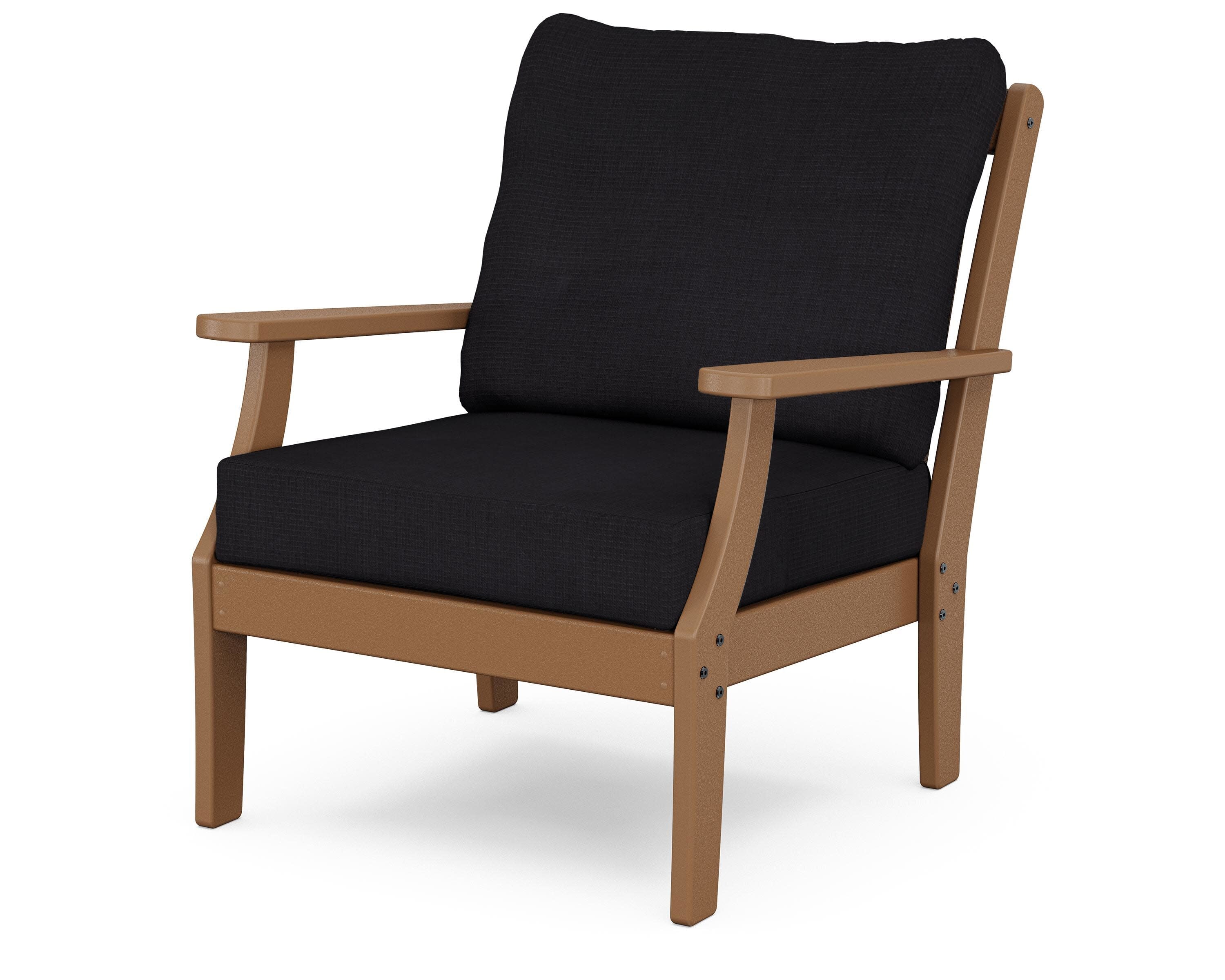 Yacht Club Deep Seating Chair in Tree House / Midnight Linen