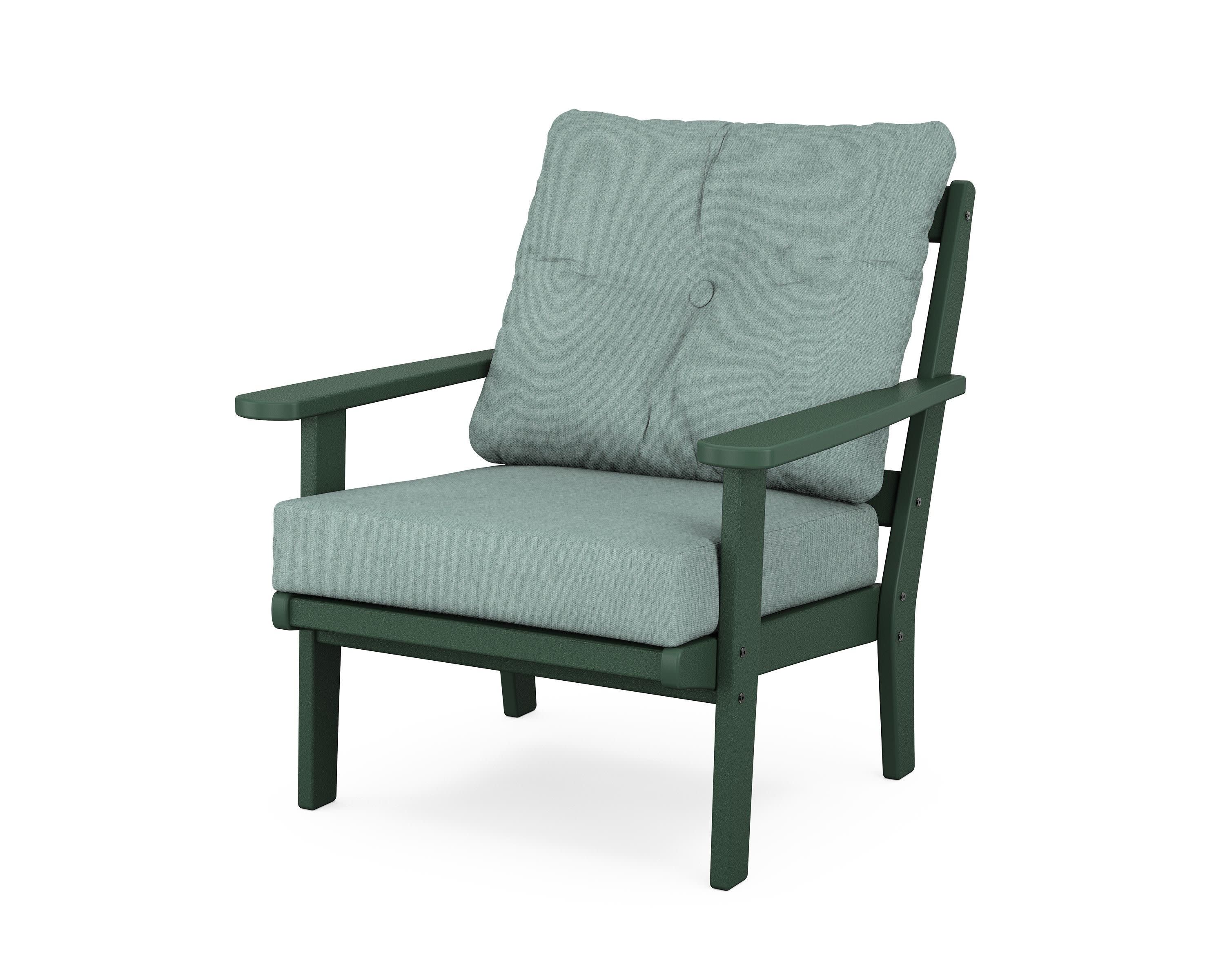 Cape Cod Deep Seating Chair in Rainforest Canopy / Glacier Spa