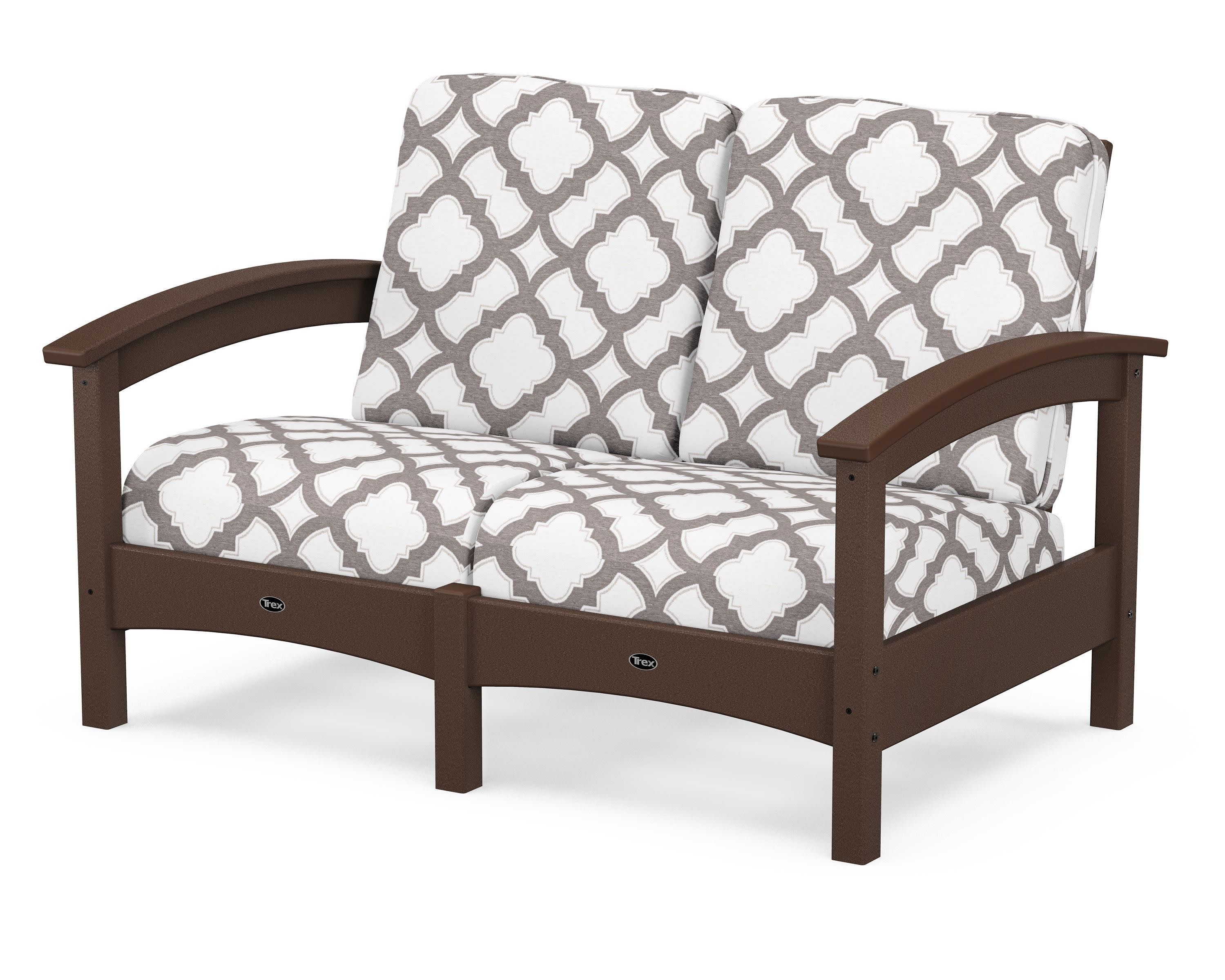 Rockport Club Loveseat in Vintage Lantern / Trellis Grey Mist