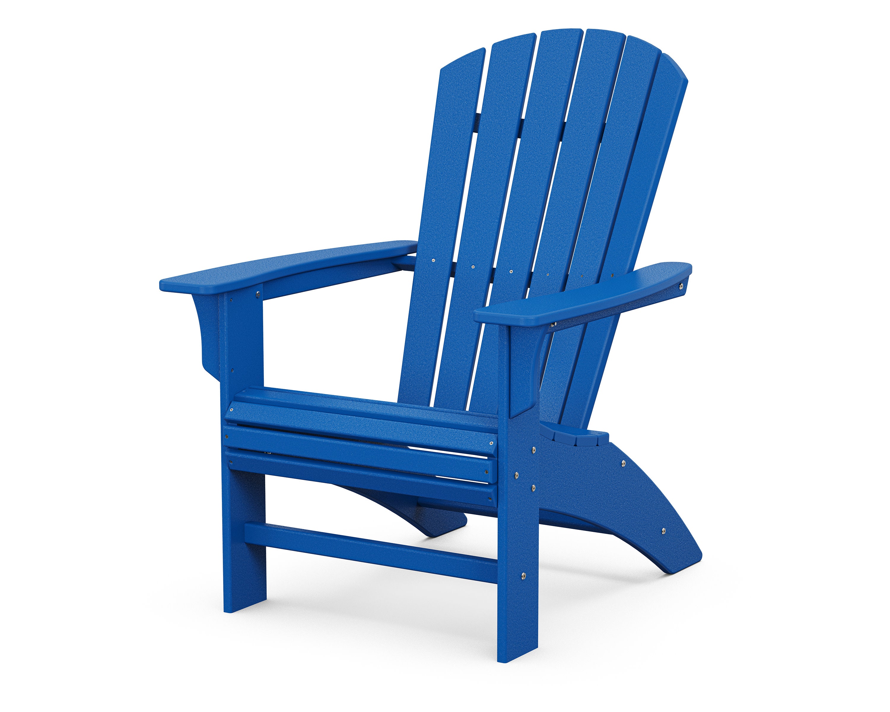 Yacht Club Curveback Adirondack Chair in Pacific Blue
