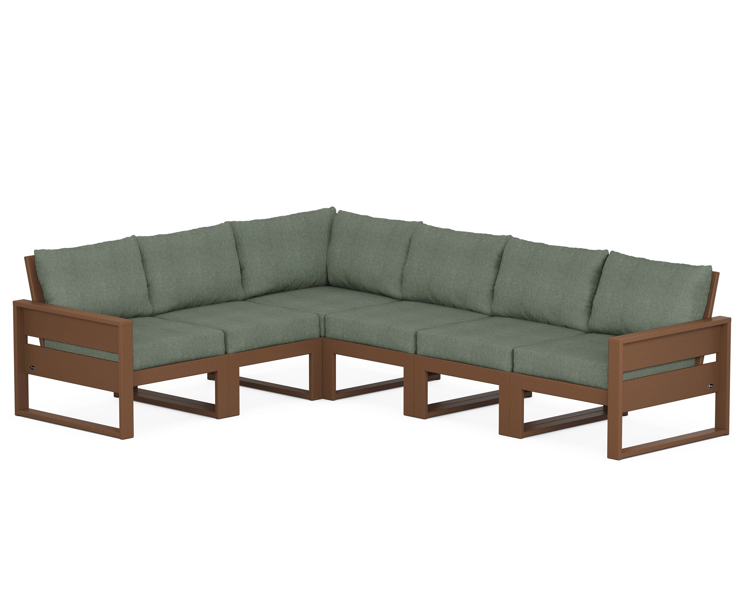 Eastport 6-Piece Sectional in Tree House / Cast Sage