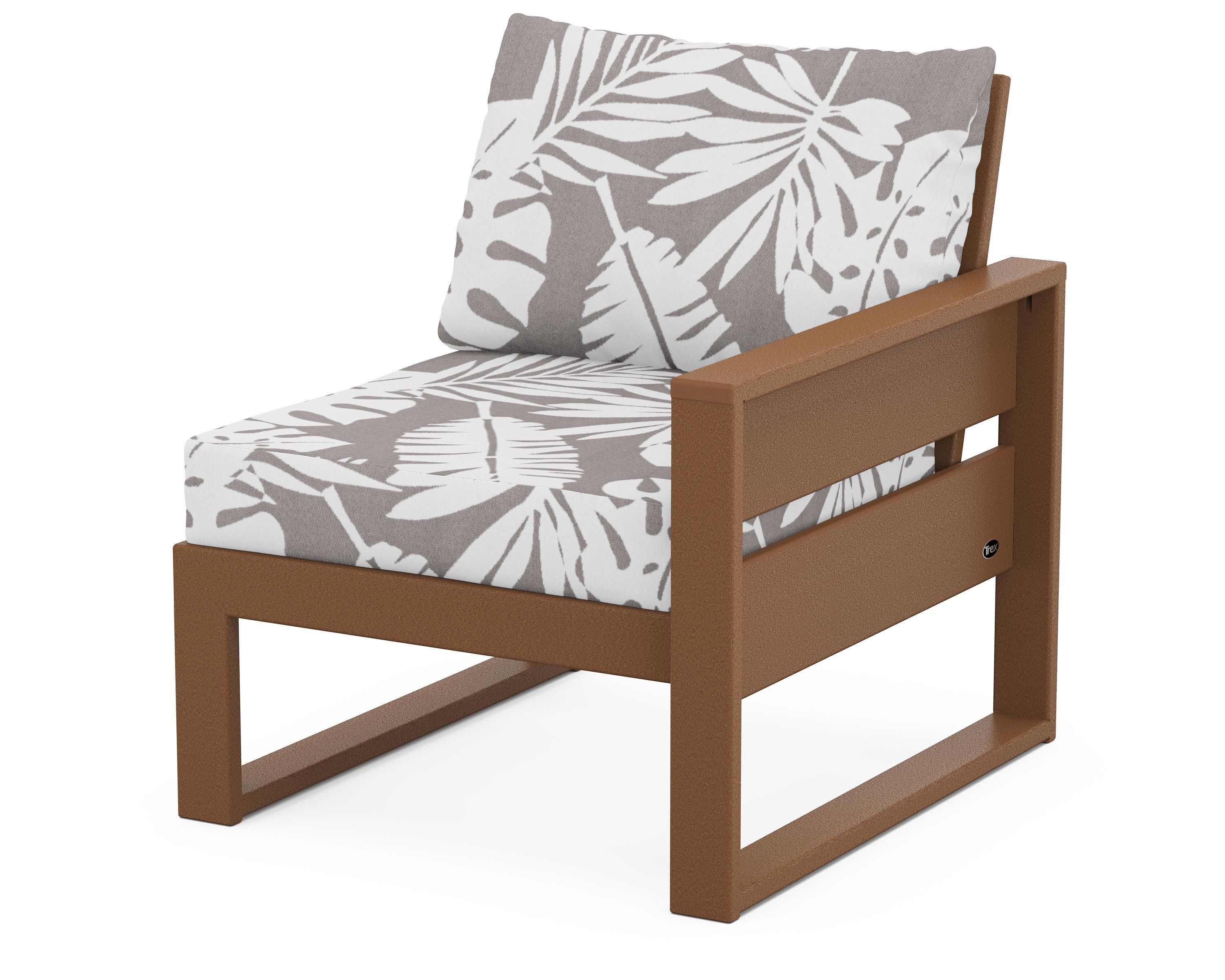 Eastport Modular Right Arm Chair in Tree House / Leaf Grey Mist