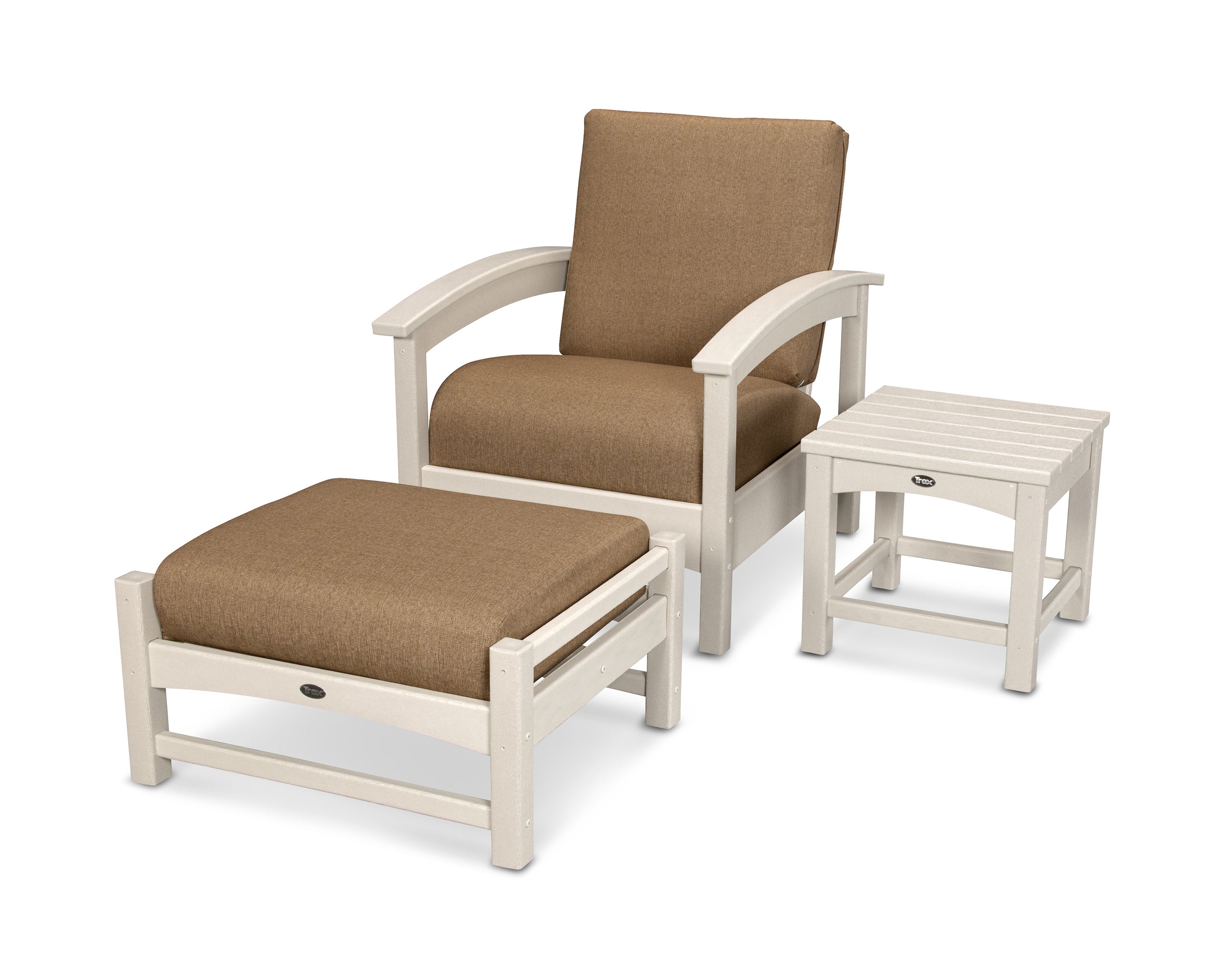 Rockport 3-Piece Deep Seating Set in Sand Castle / Sesame