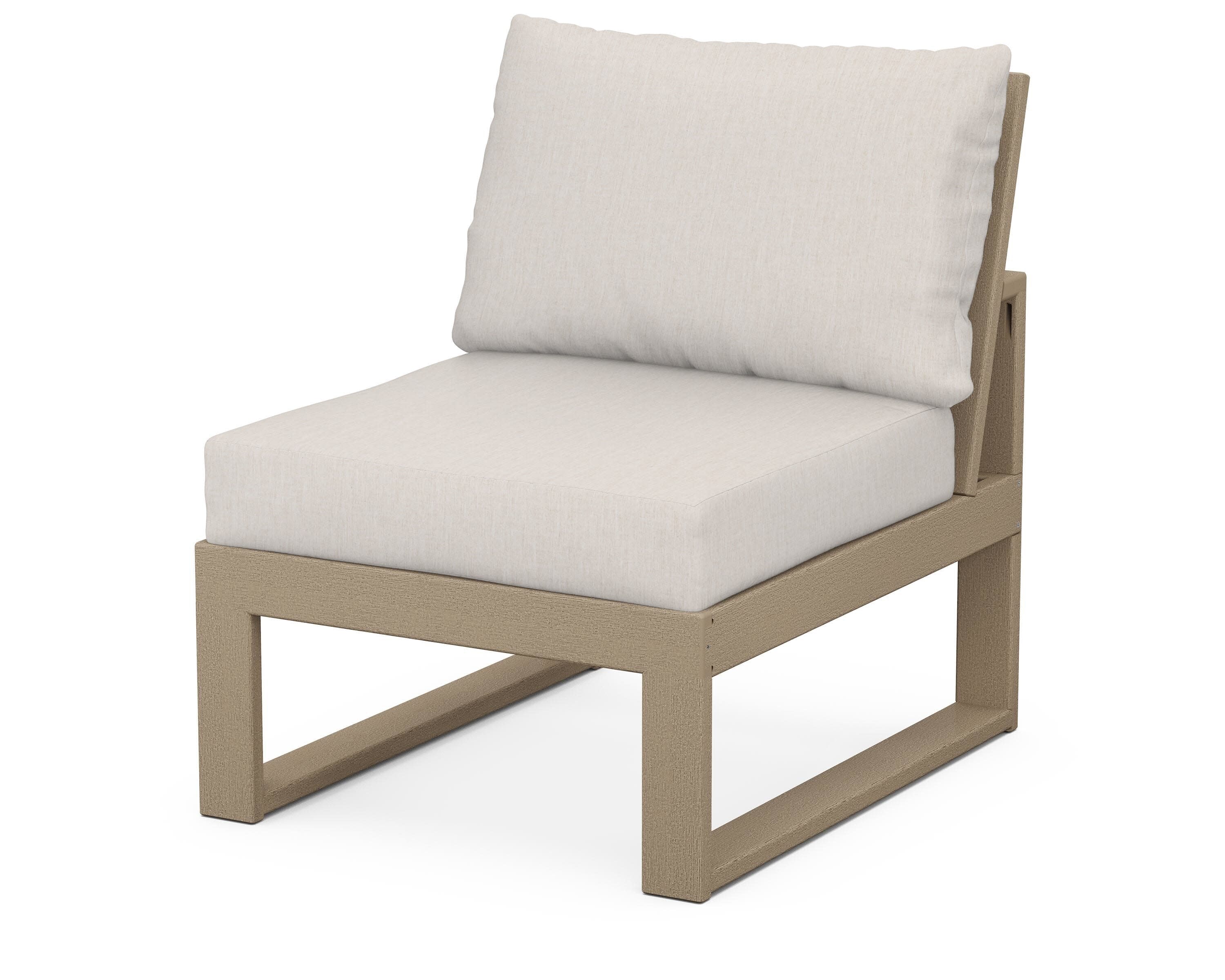 Modular Armless Chair in Vintage Sahara / Cast Ash