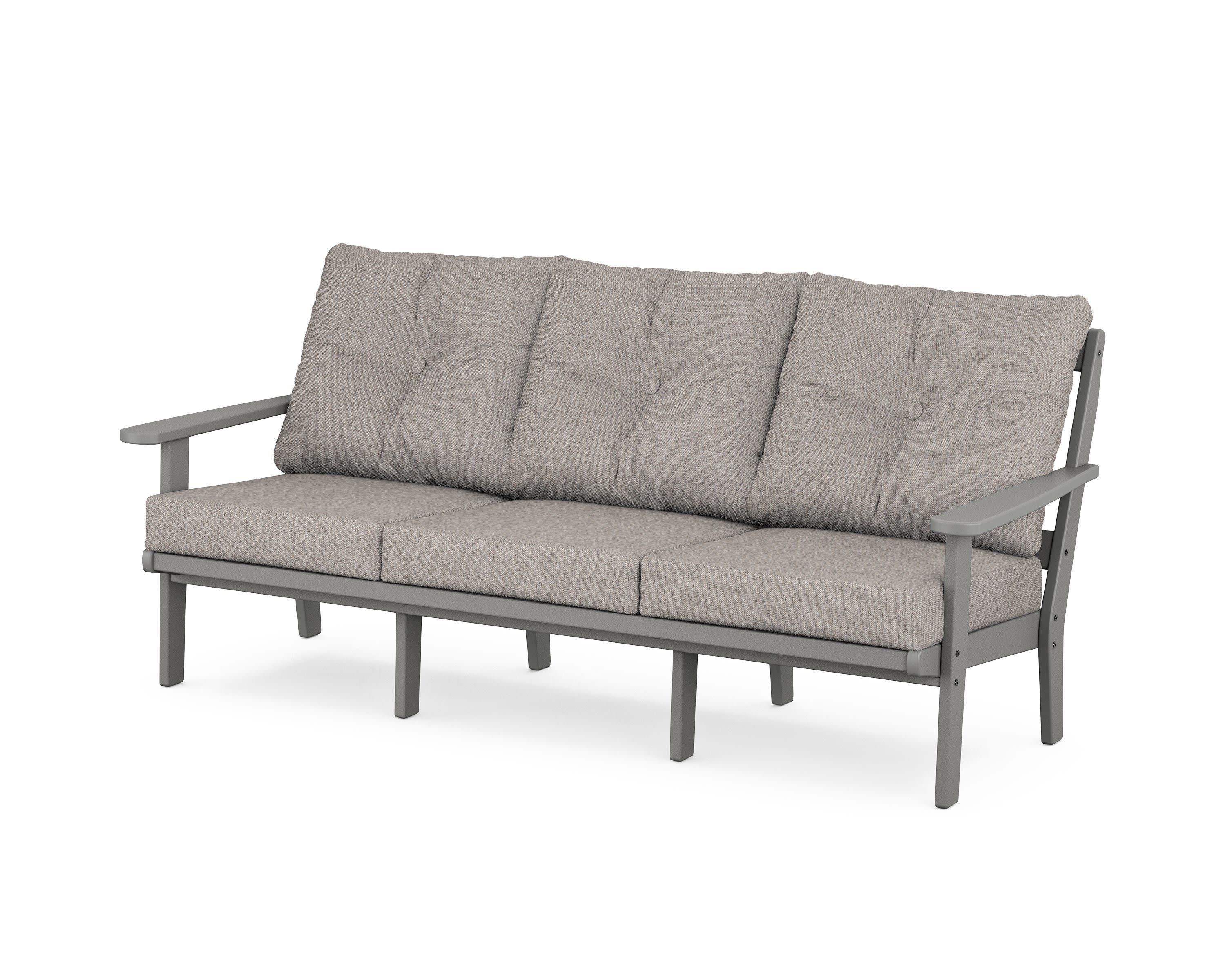 Cape Cod Deep Seating Sofa in Stepping Stone / Weathered Tweed