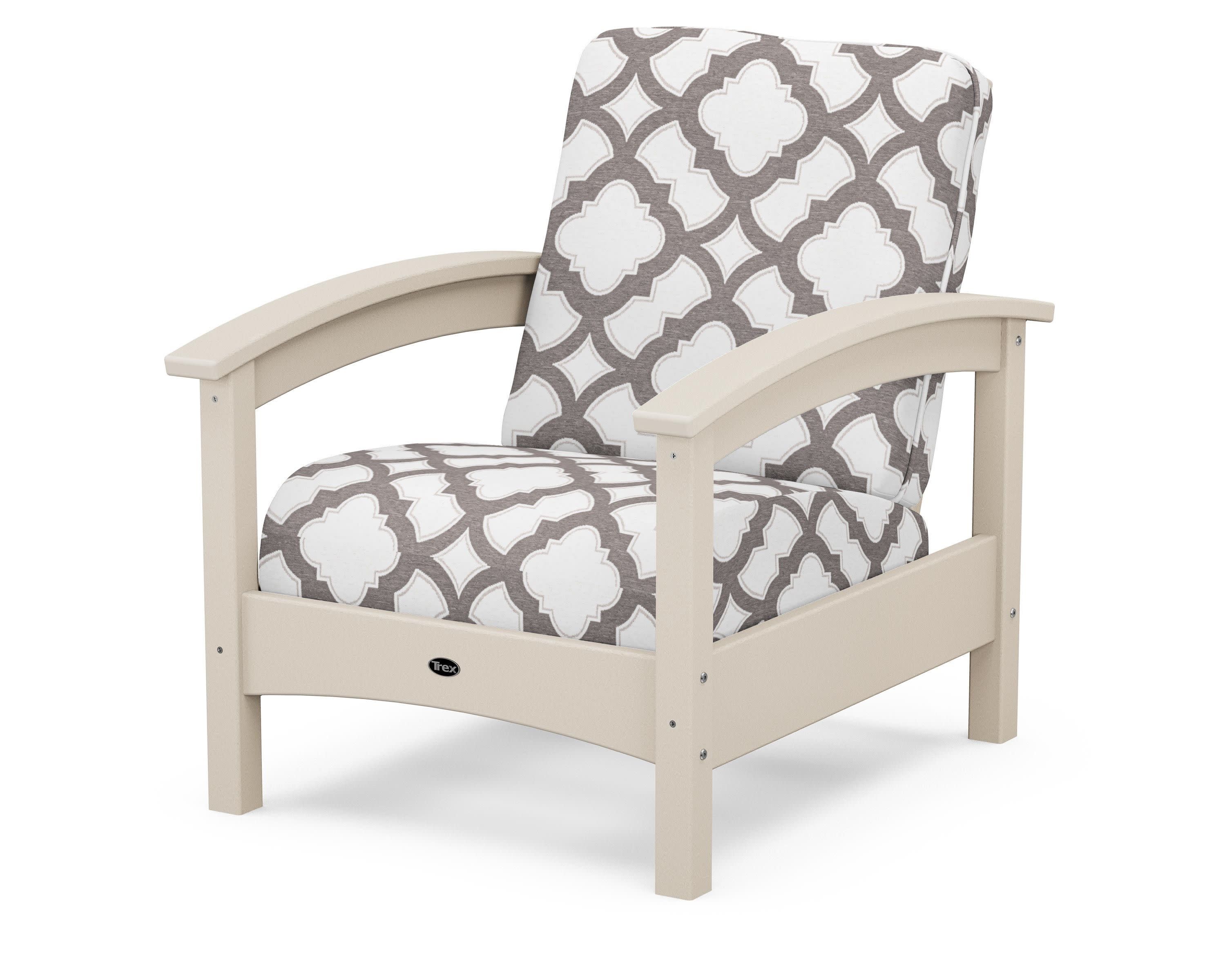 Rockport Club Chair in Sand Castle / Trellis Grey Mist