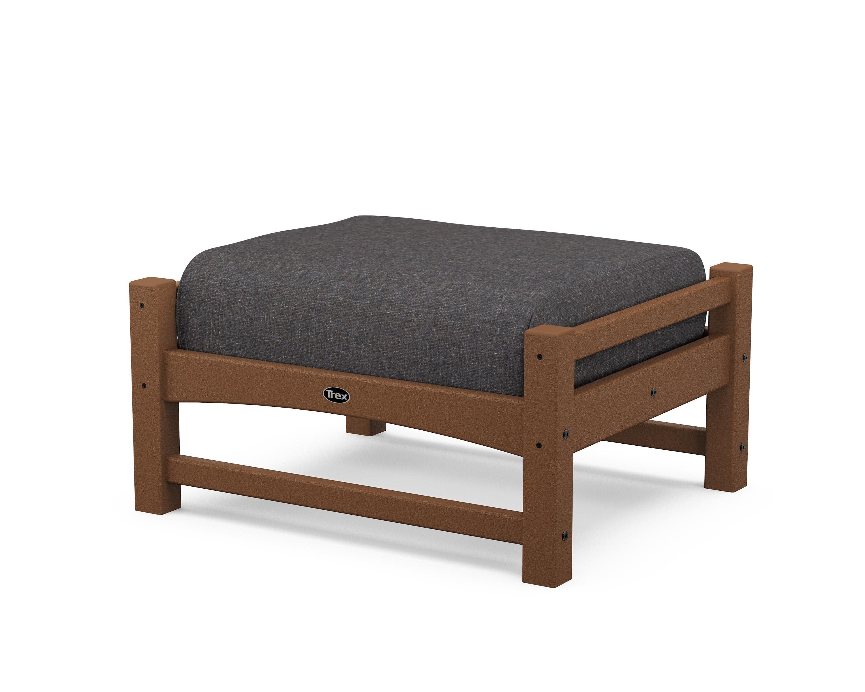 Rockport Club Ottoman in Tree House / Ash Charcoal
