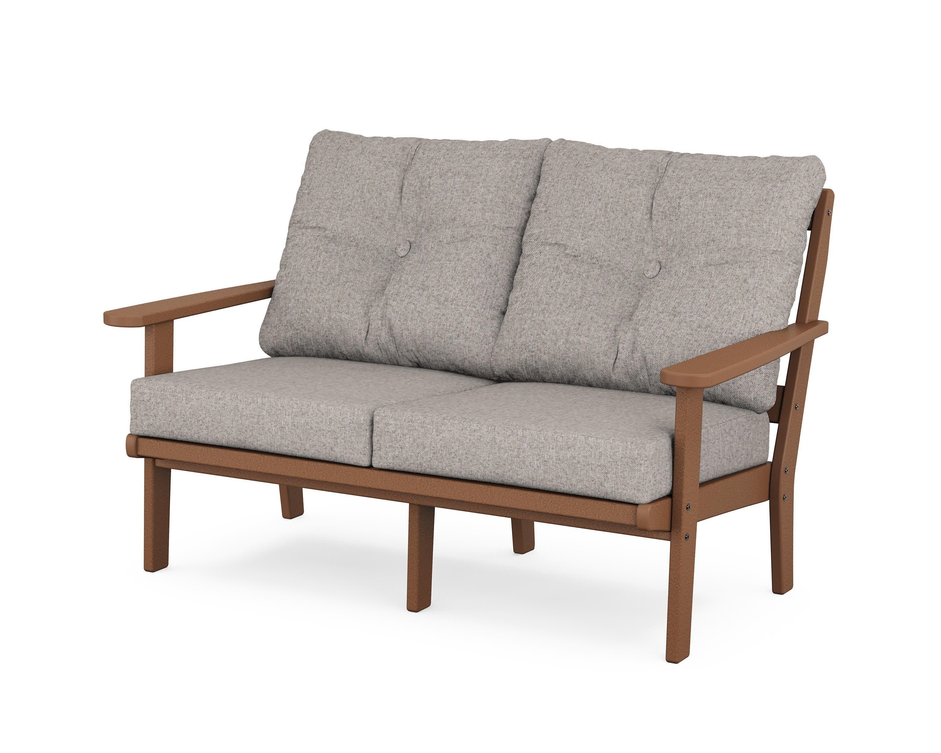 Cape Cod Deep Seating Loveseat in Tree House / Weathered Tweed